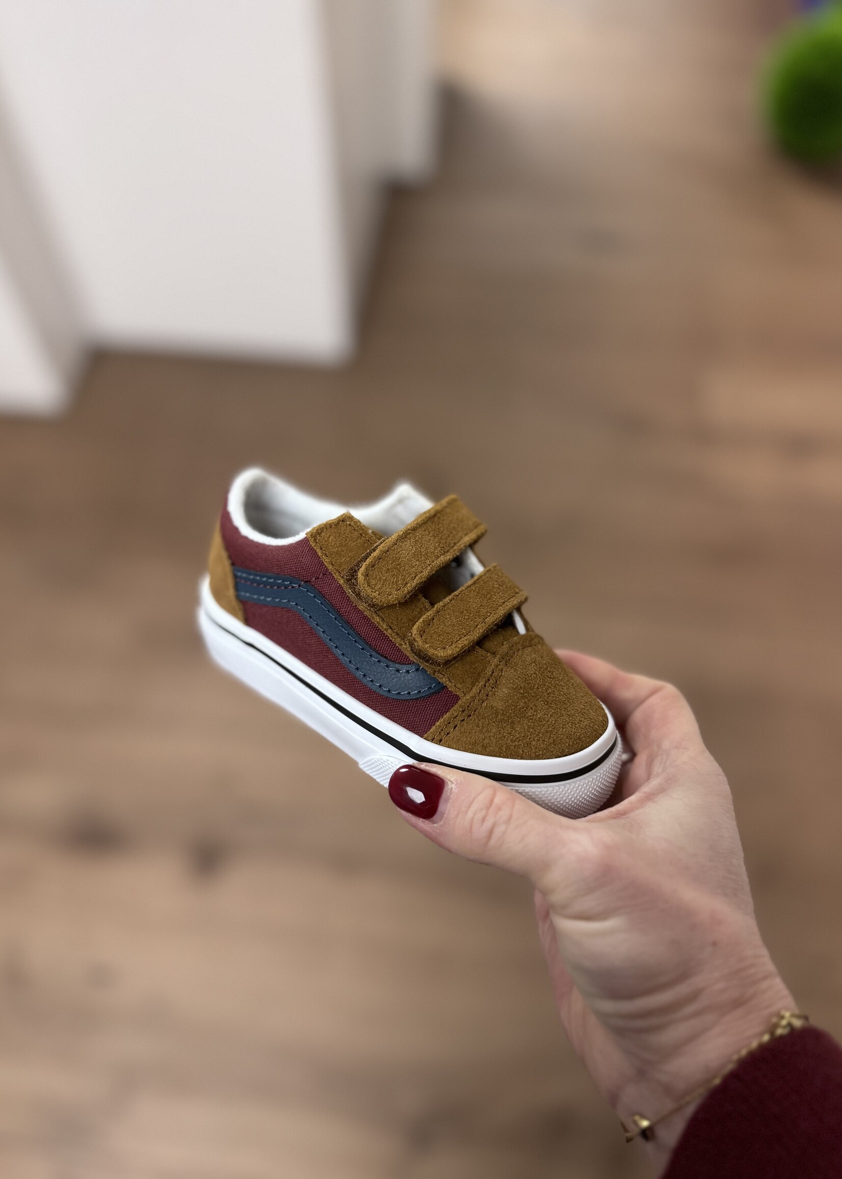 Vans old skool color block multi / true white