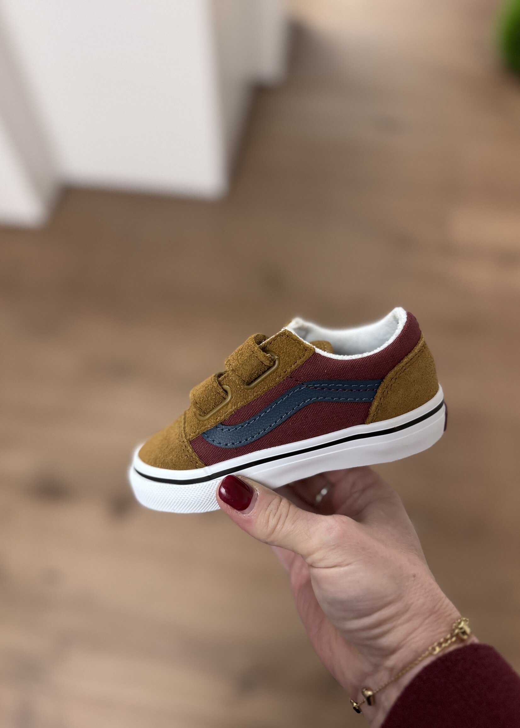 Vans old skool color block multi / true white