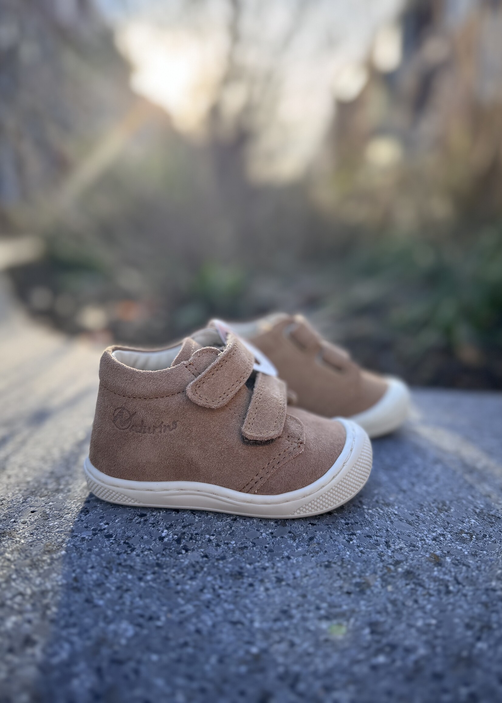 Naturino cocoon wide suede brown leaf