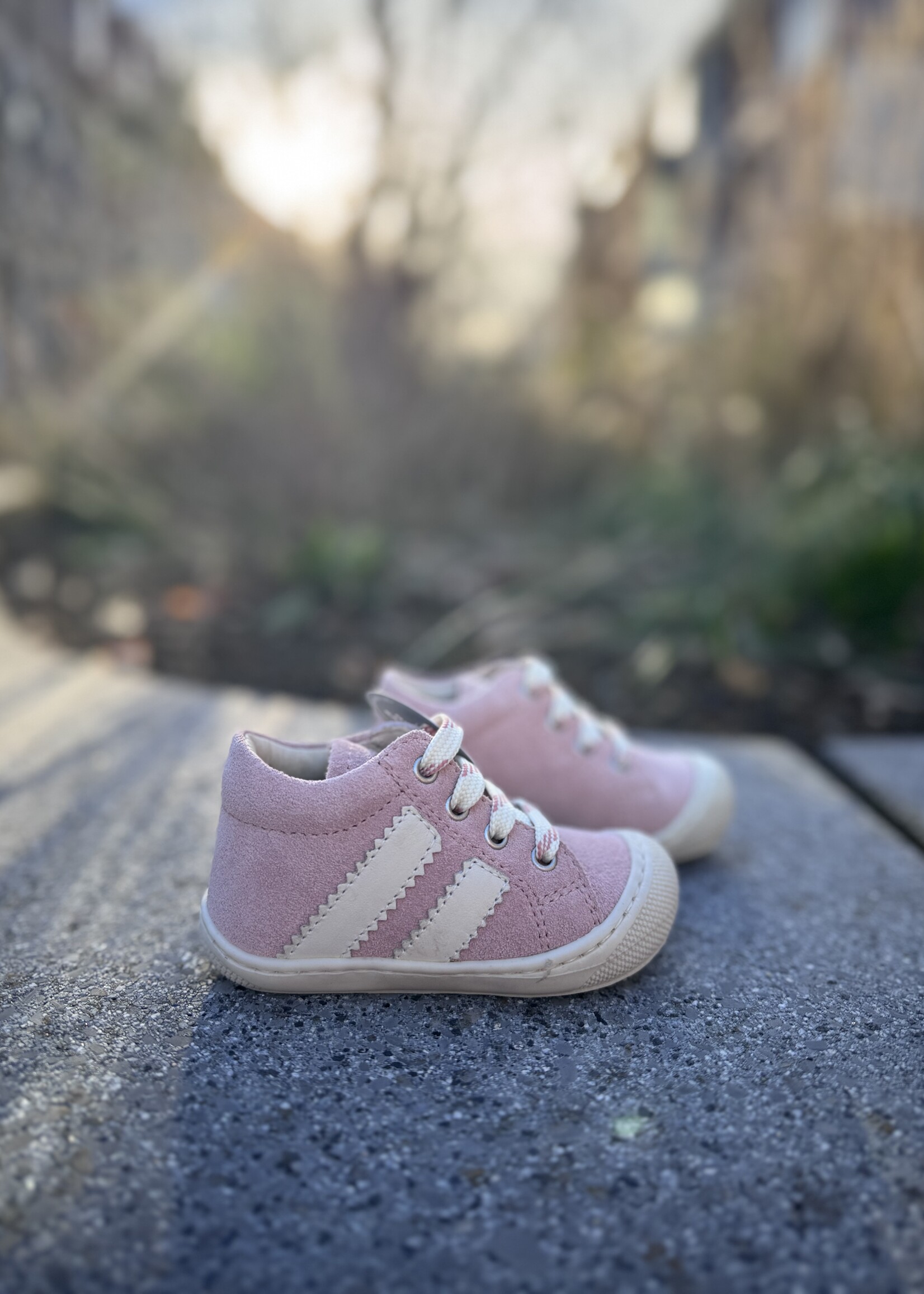 Naturino Macks suede pink milk