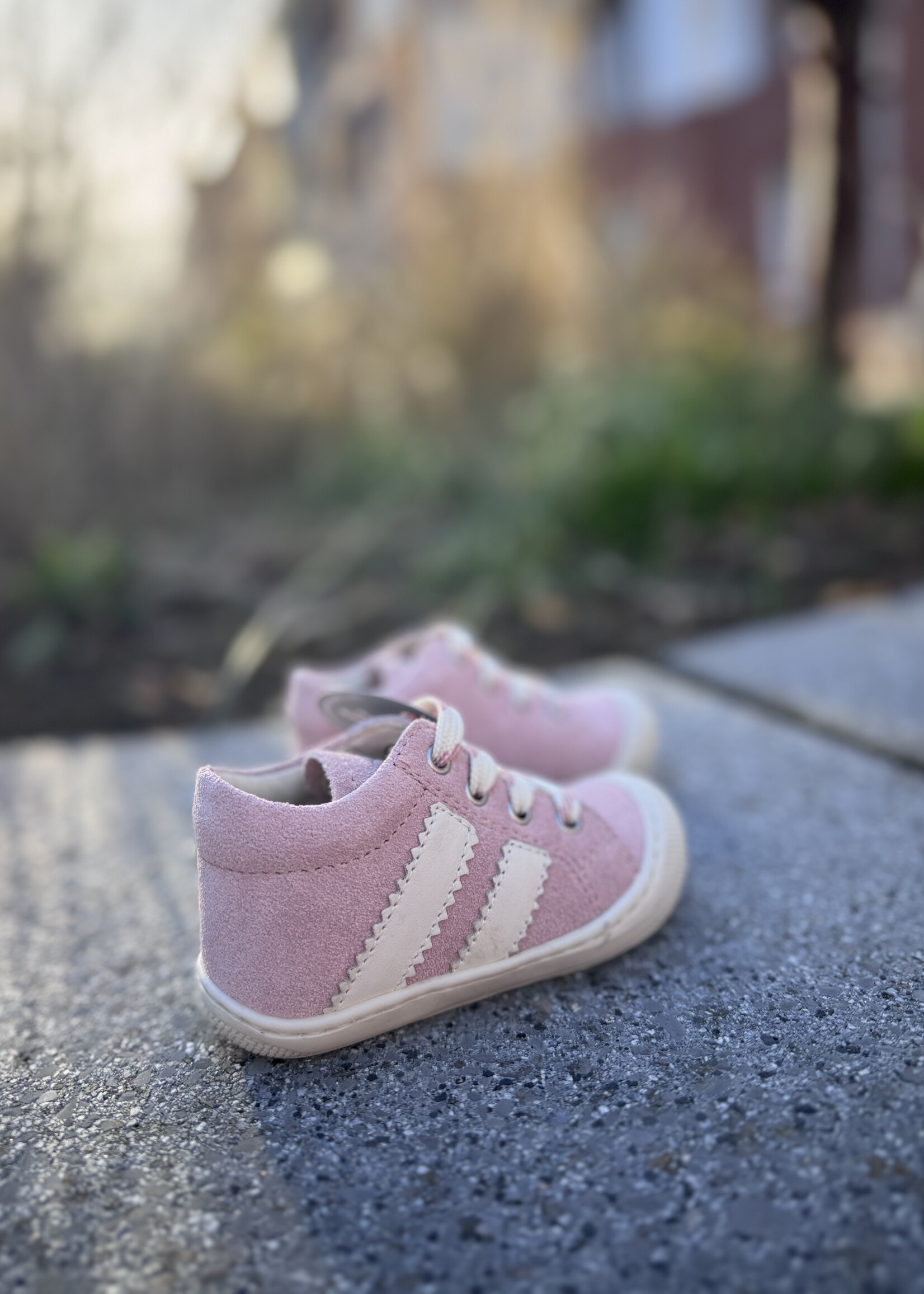 Naturino Macks suede pink milk