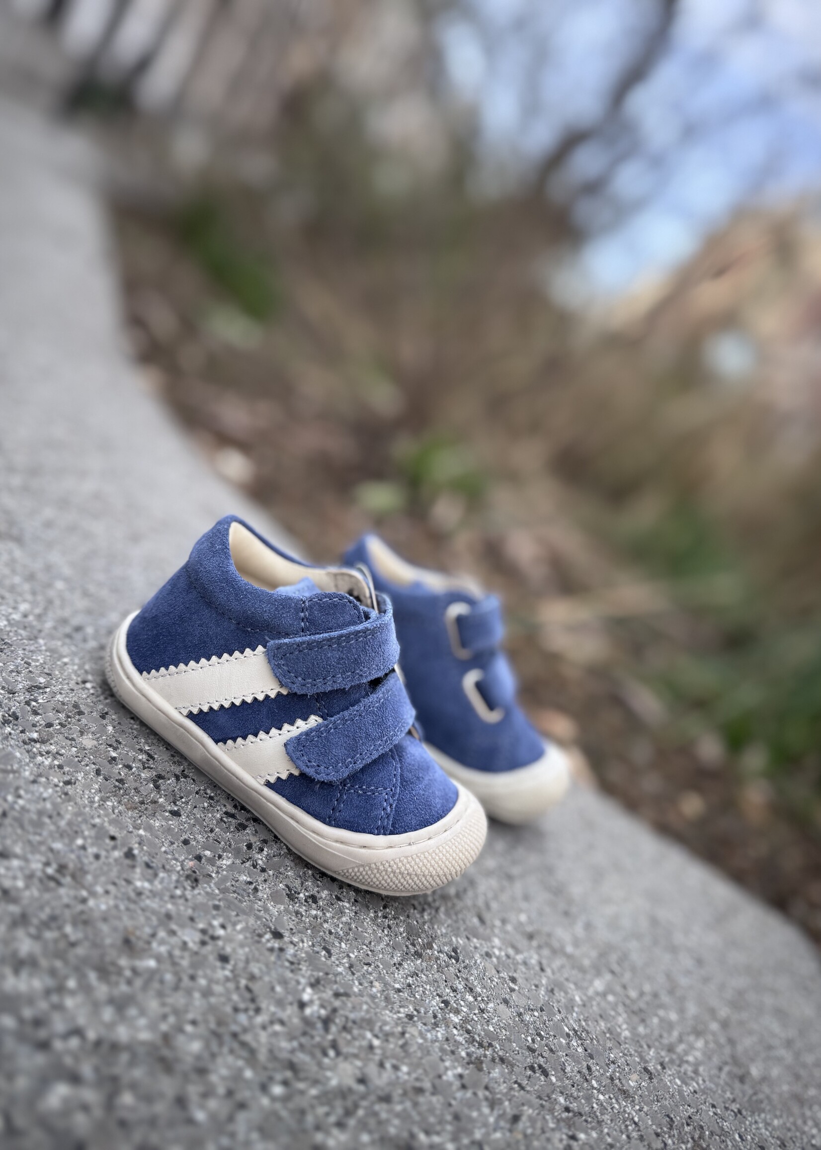 Naturino Macks suede azure milk