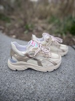 Romagnoli 8936R028 sneaker crema/ecru zilver