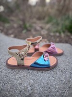 Romagnoli 8794 sandaal laminatio gold rose blue