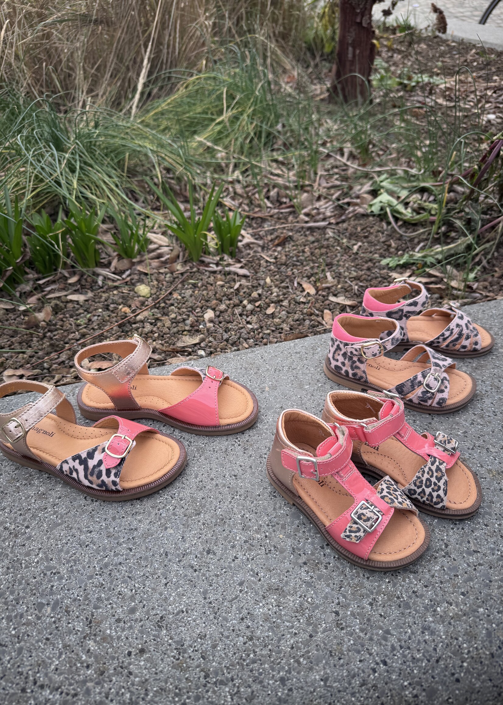 Romagnoli 8794 sandaal rose gold roze leopard