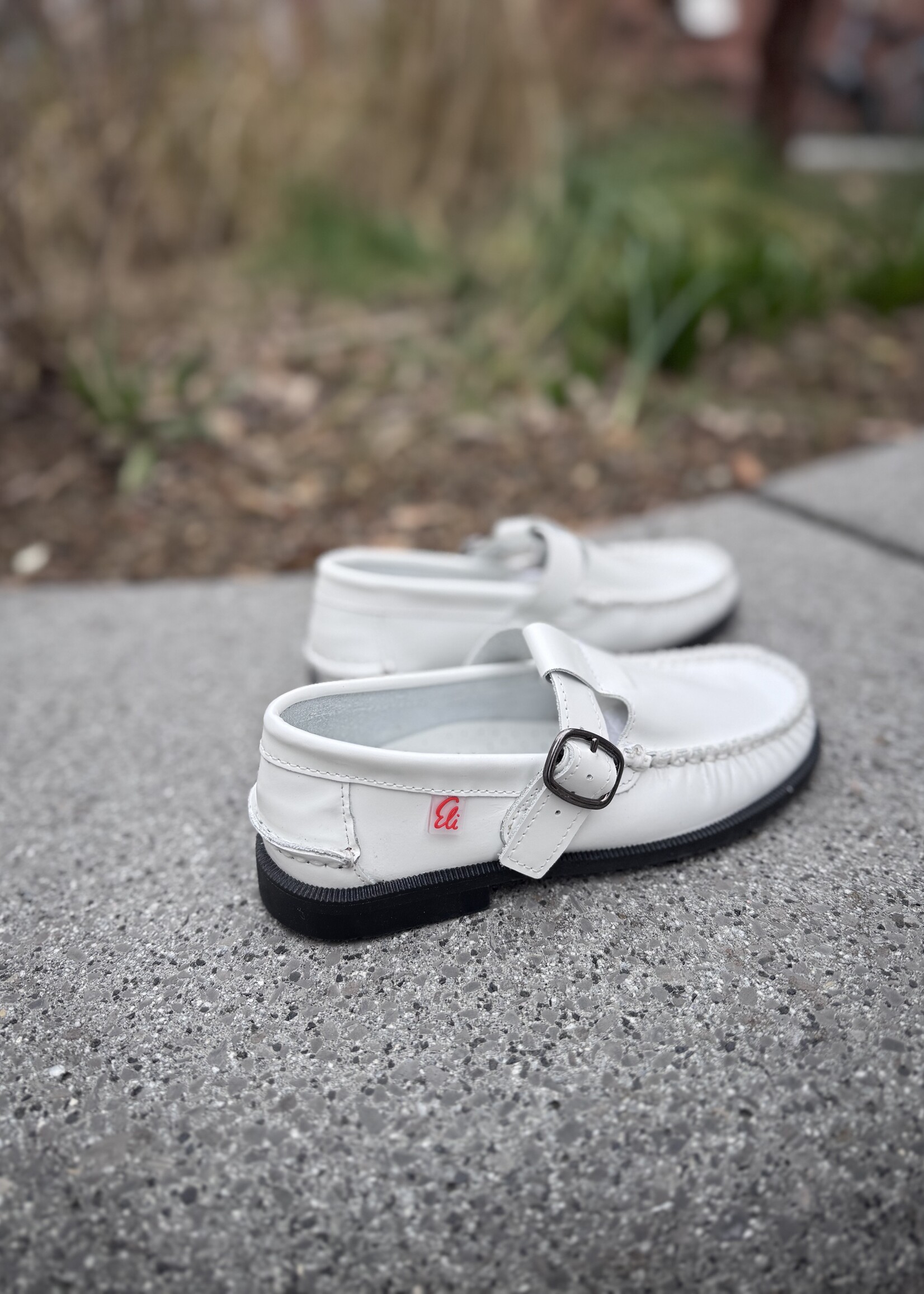 Eli 23500 mocassin gesp bianco naturel
