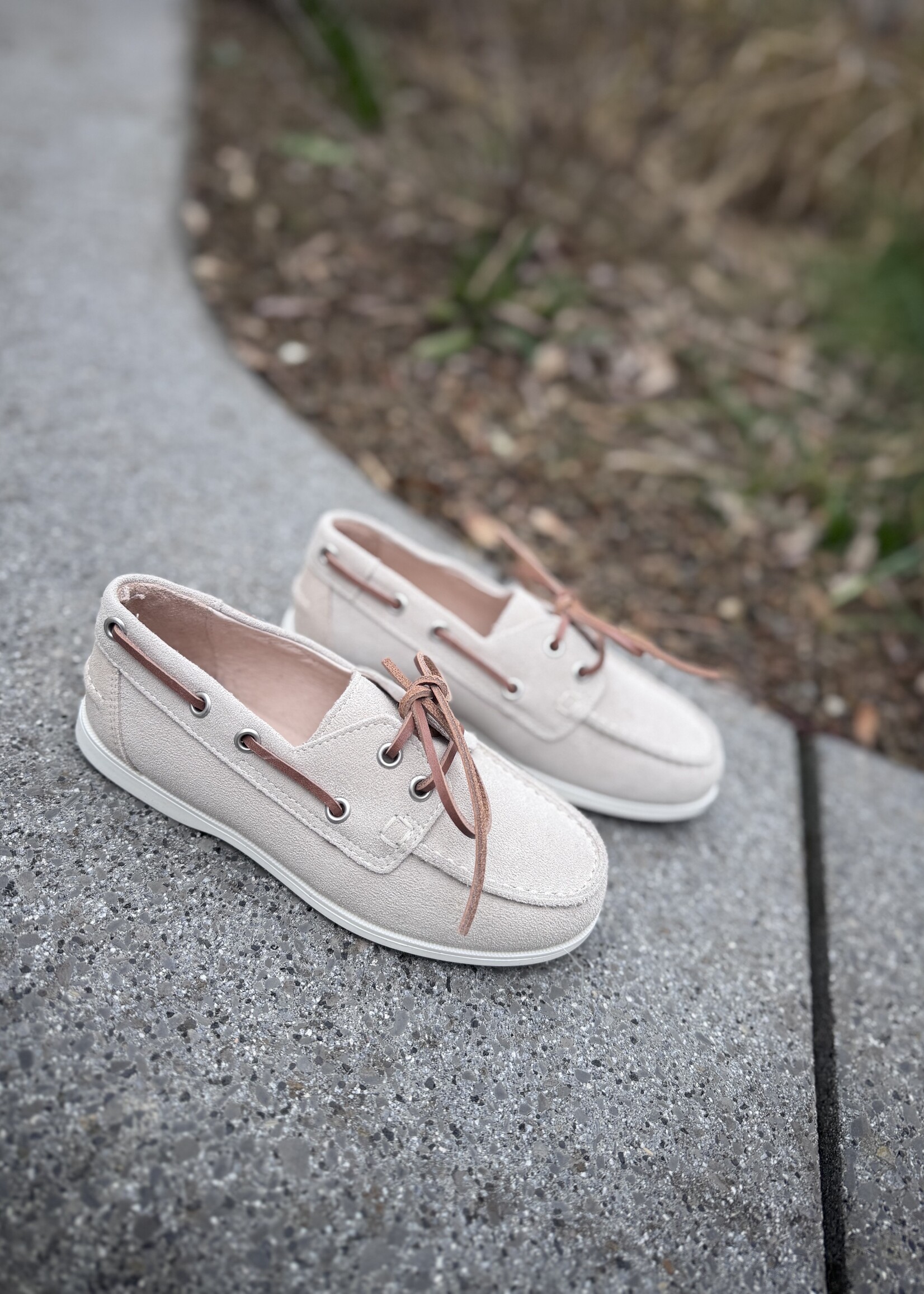 Dianetti bootschoen velour beige