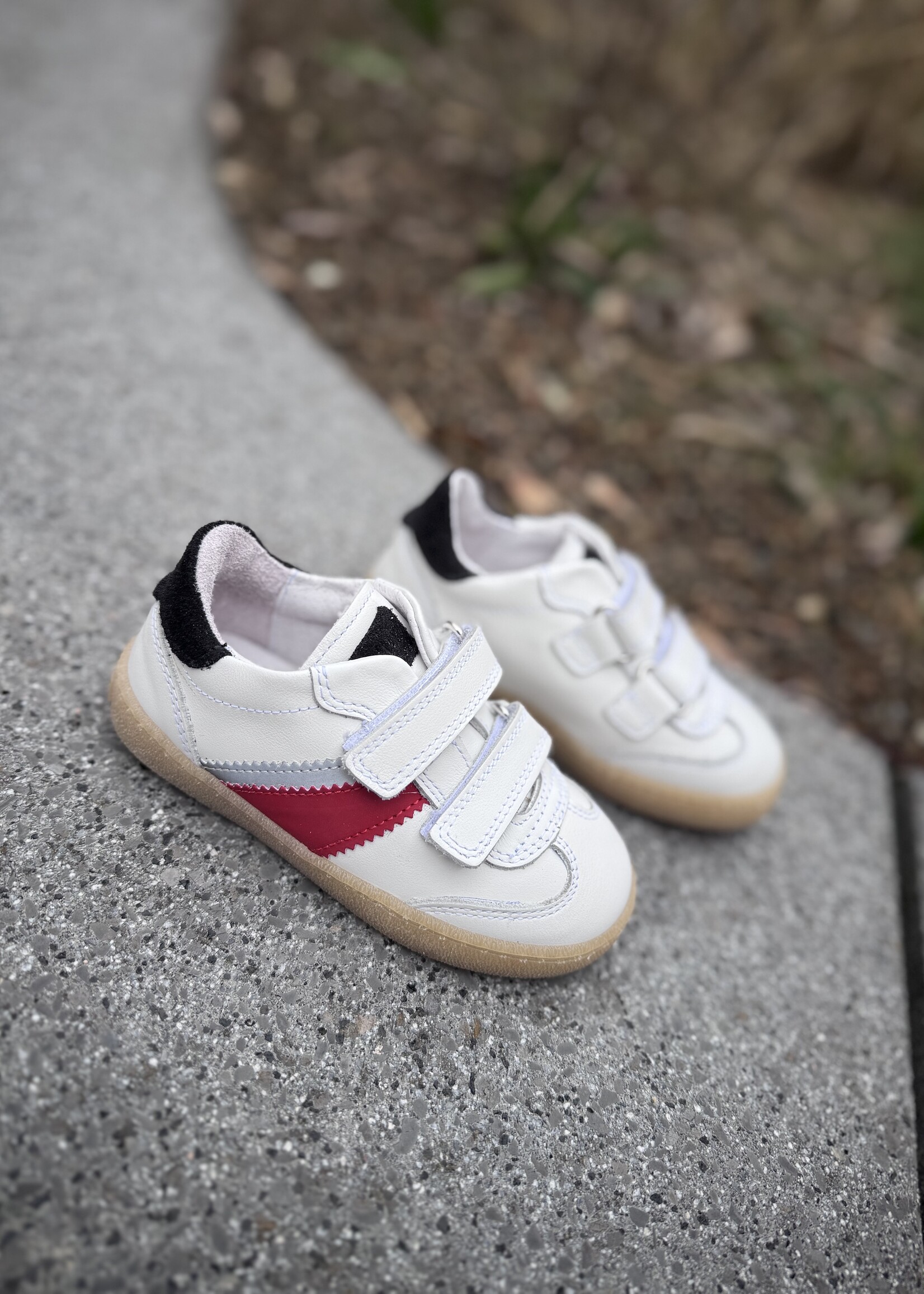 Dianetti  1669V sneaker bianco rood zwart velcro