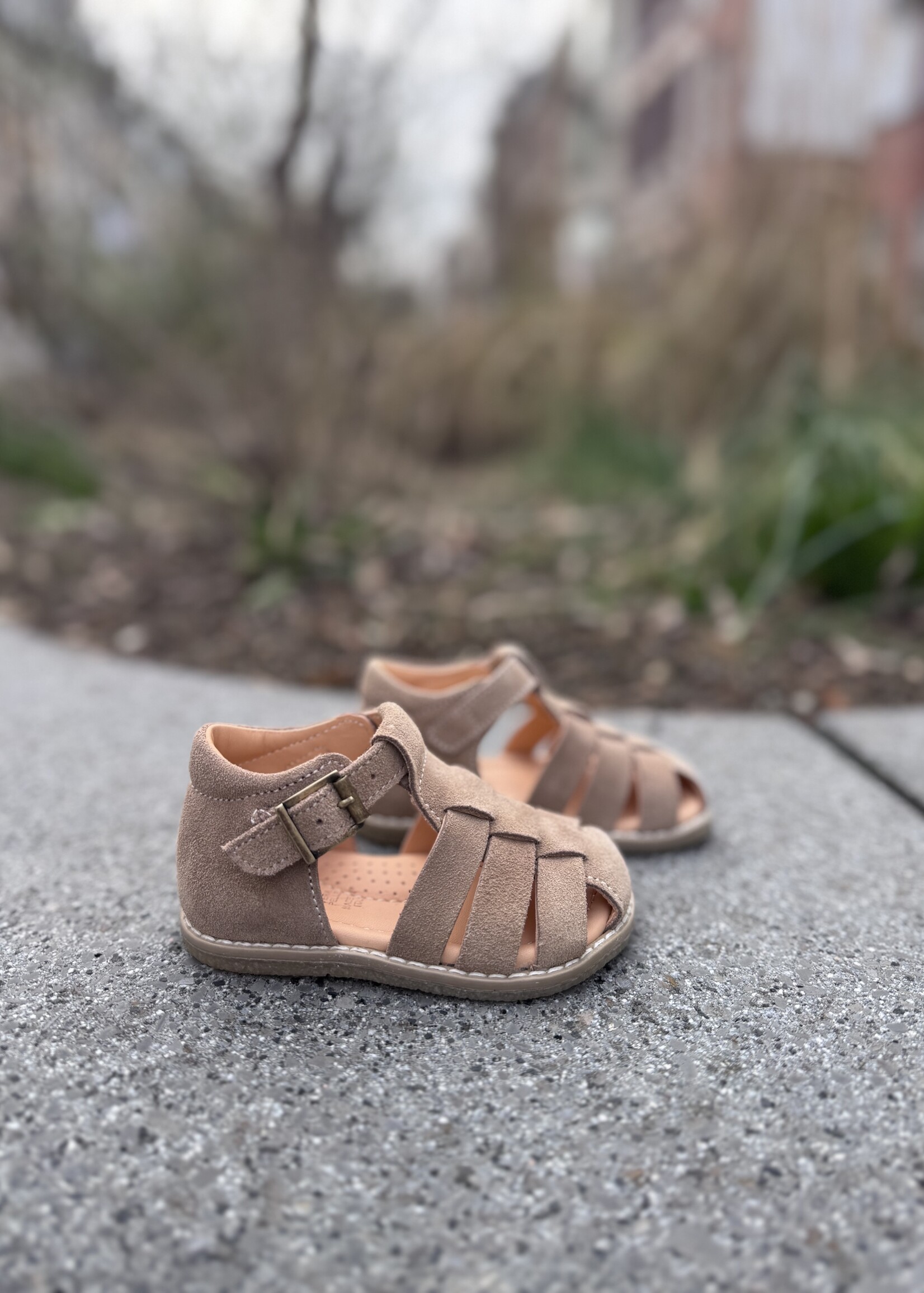 Ocra 216 sandaal suede tobacco