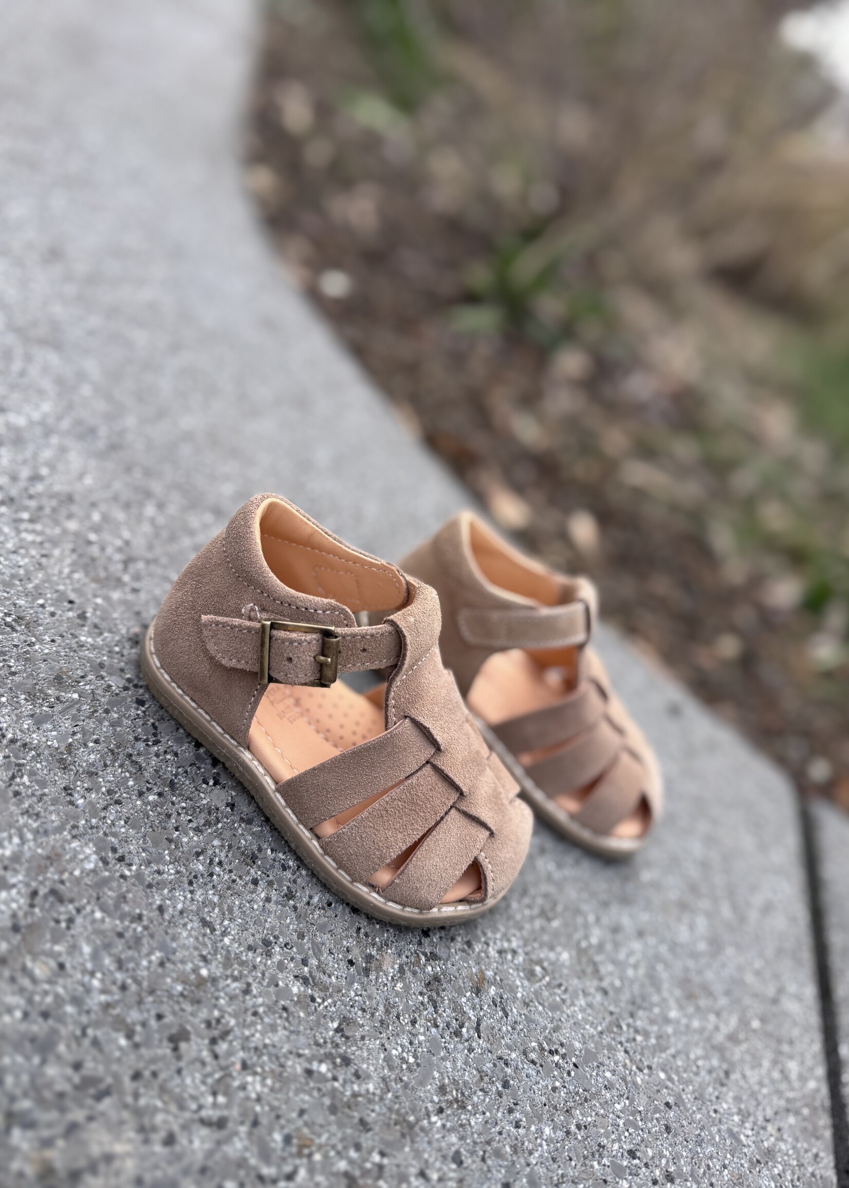 Ocra 216 sandaal suede tobacco