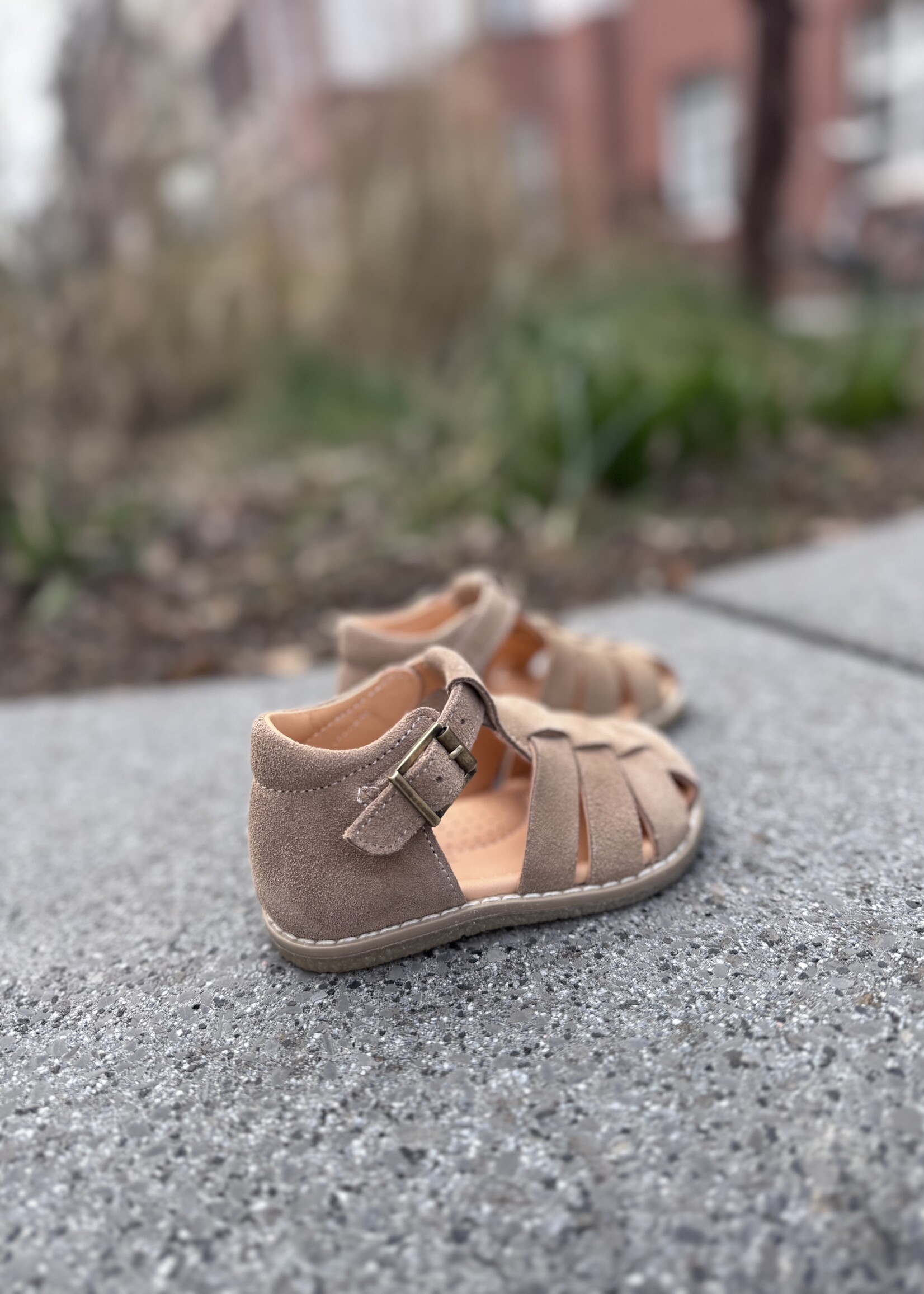 Ocra 216 sandaal suede tobacco