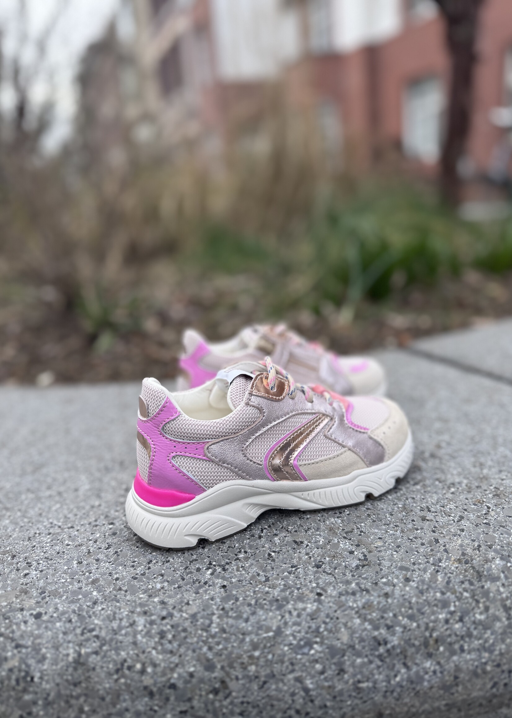 Ocra E090 sneaker madrid latte / groen