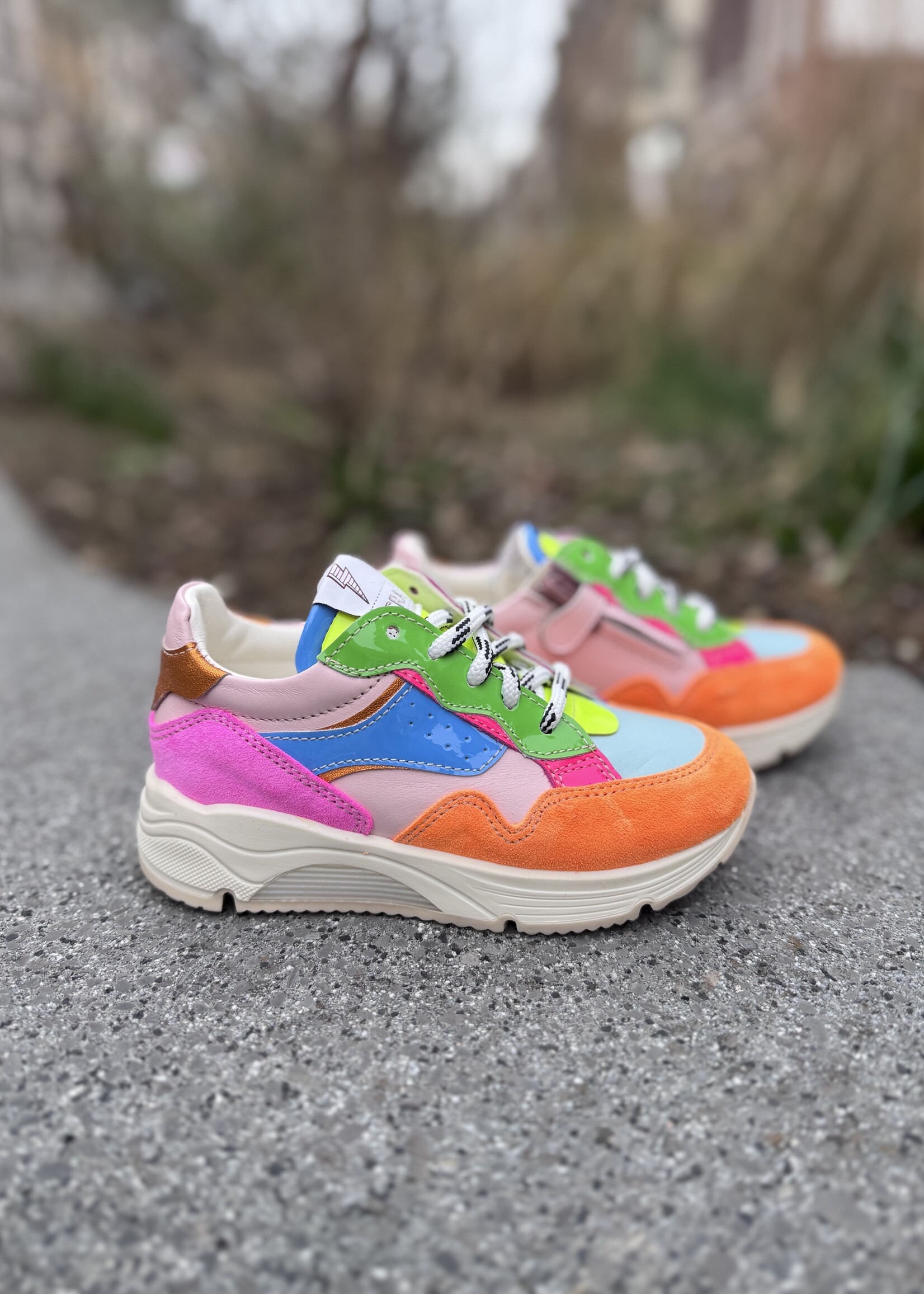 Ocra D365/14 sneaker arancio sky giallo rosa azul