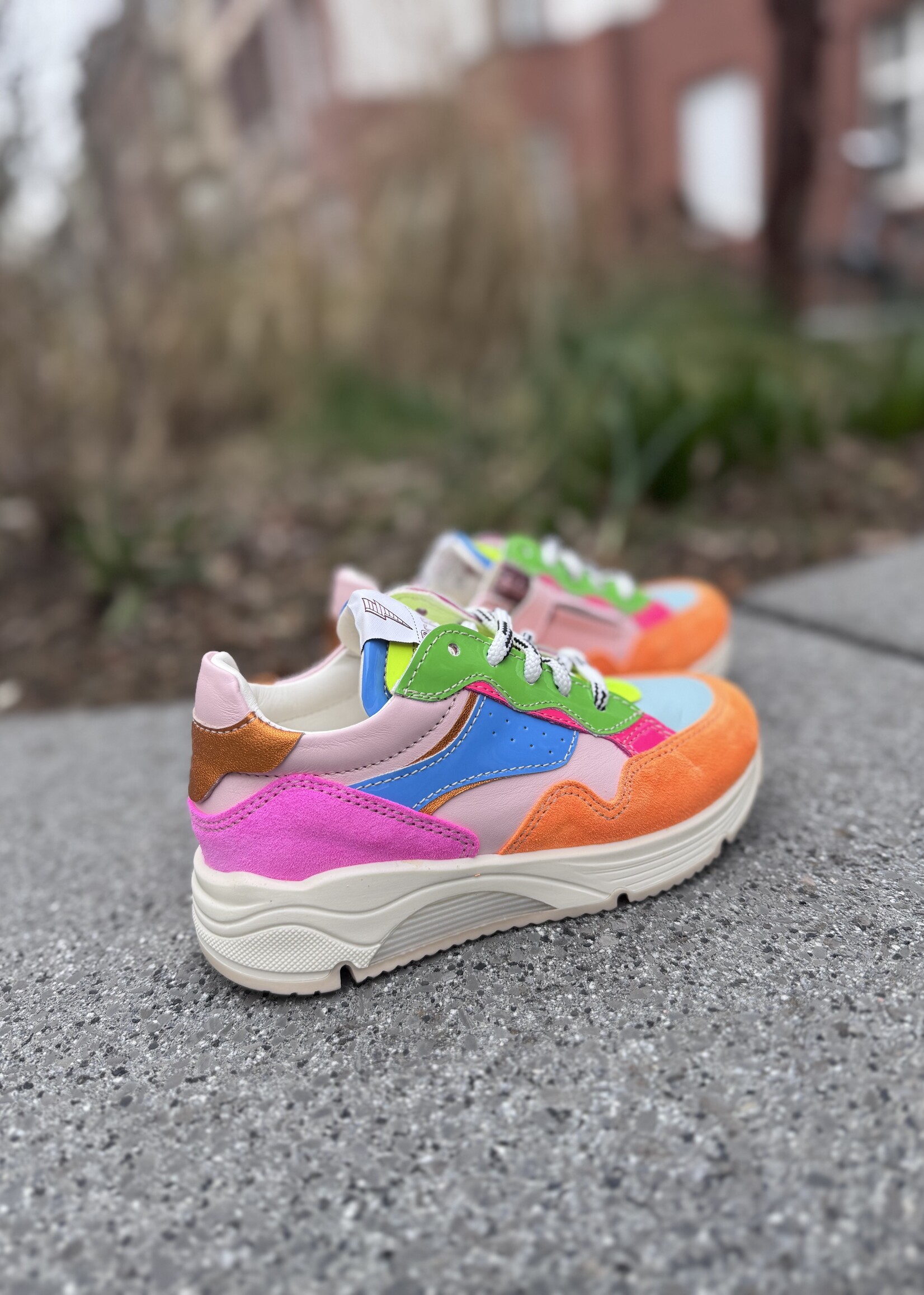 Ocra D365/14 sneaker arancio sky giallo rosa azul