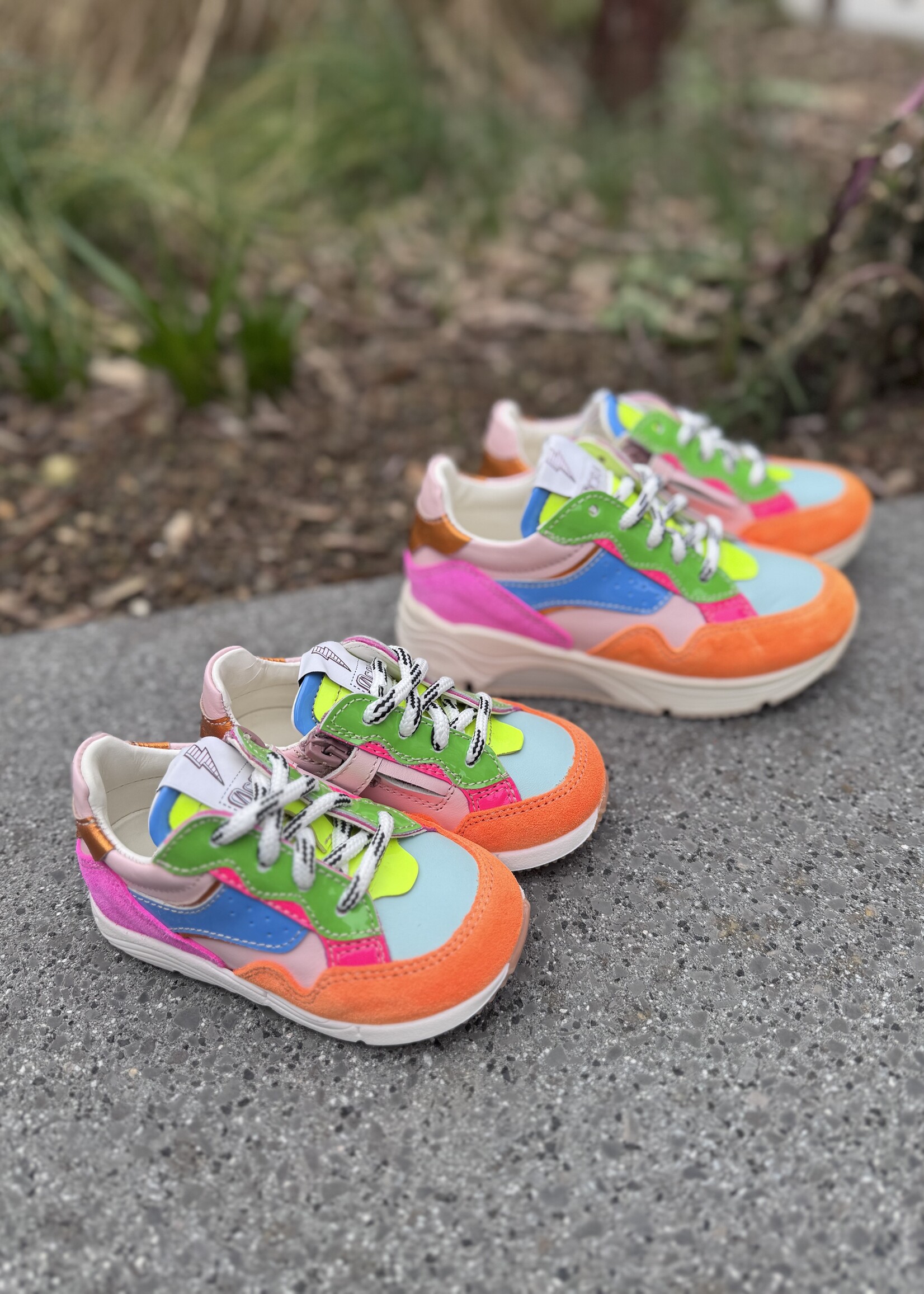 Ocra D365/14 sneaker arancio sky giallo rosa azul