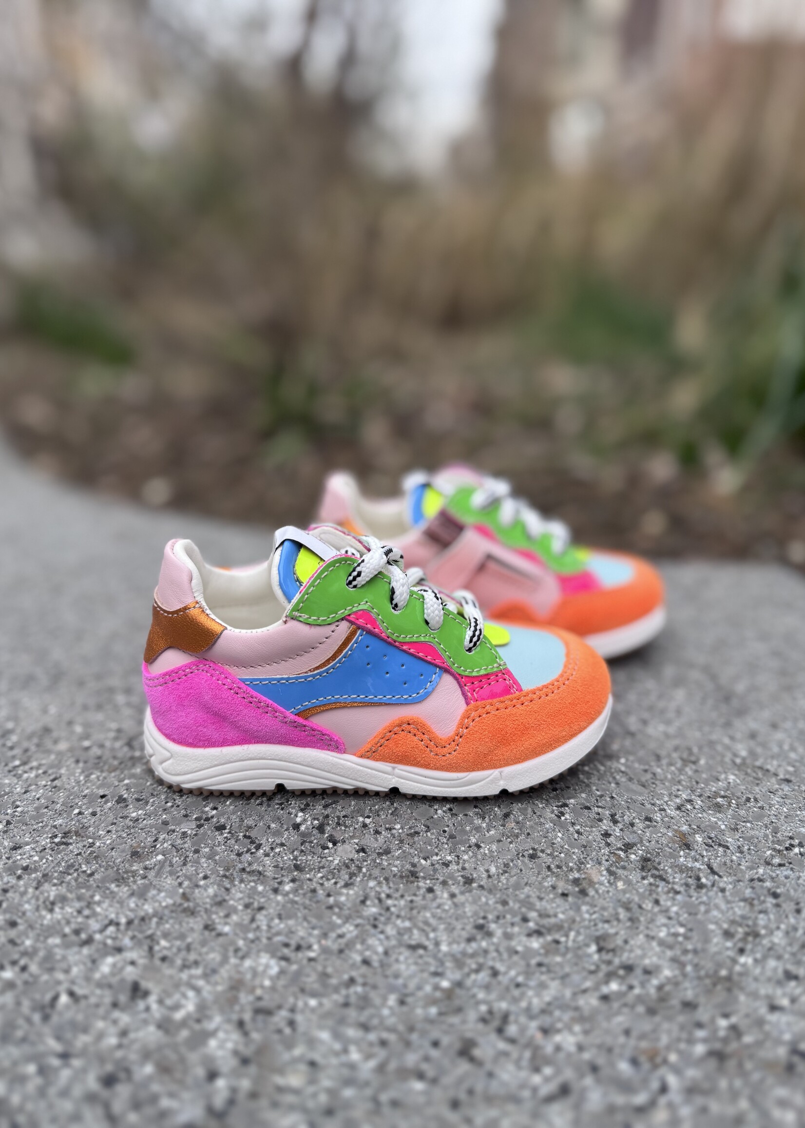 Ocra D367/14 sneaker arancio sky giallo rosa azul