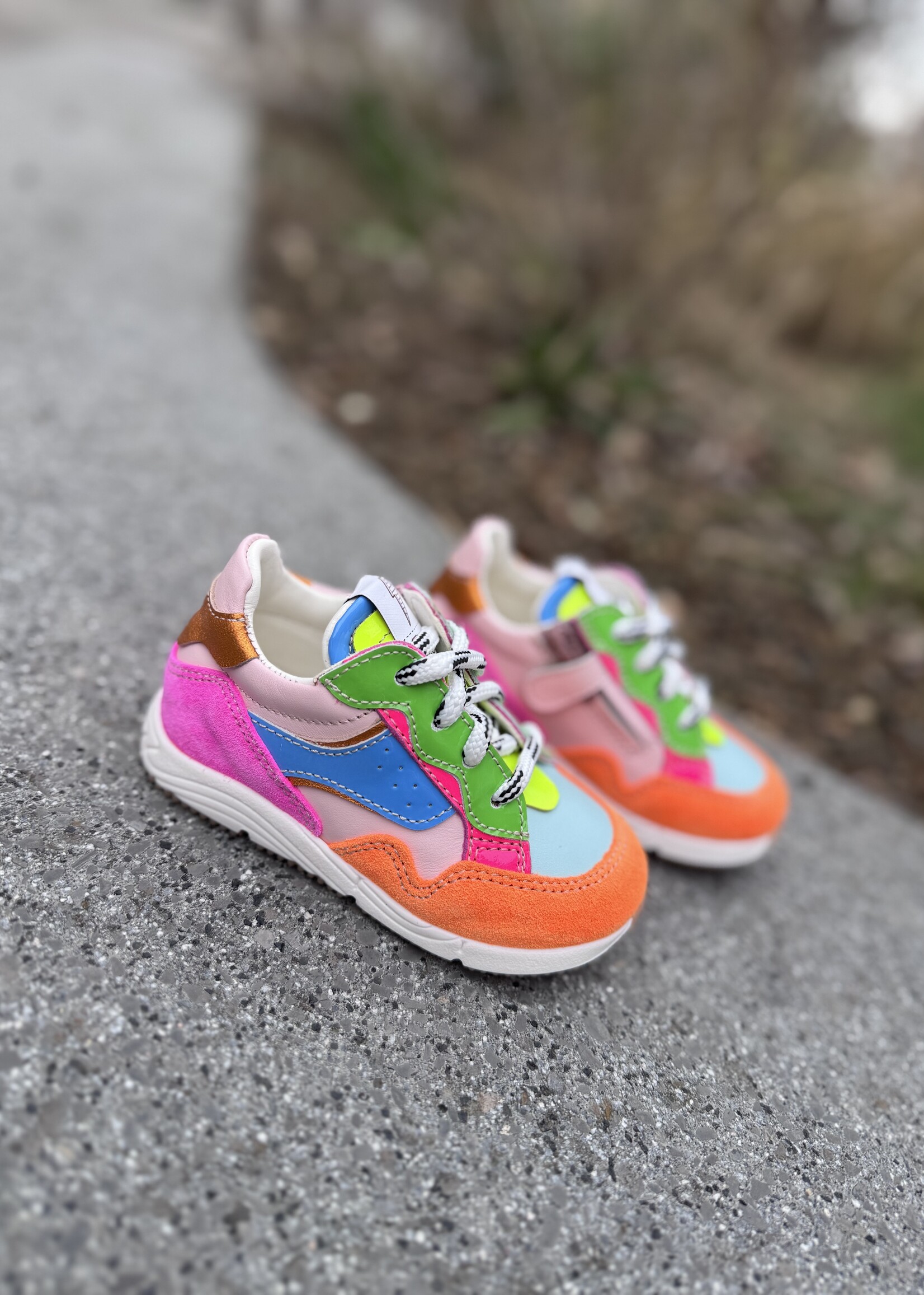 Ocra D367/14 sneaker arancio sky giallo rosa azul