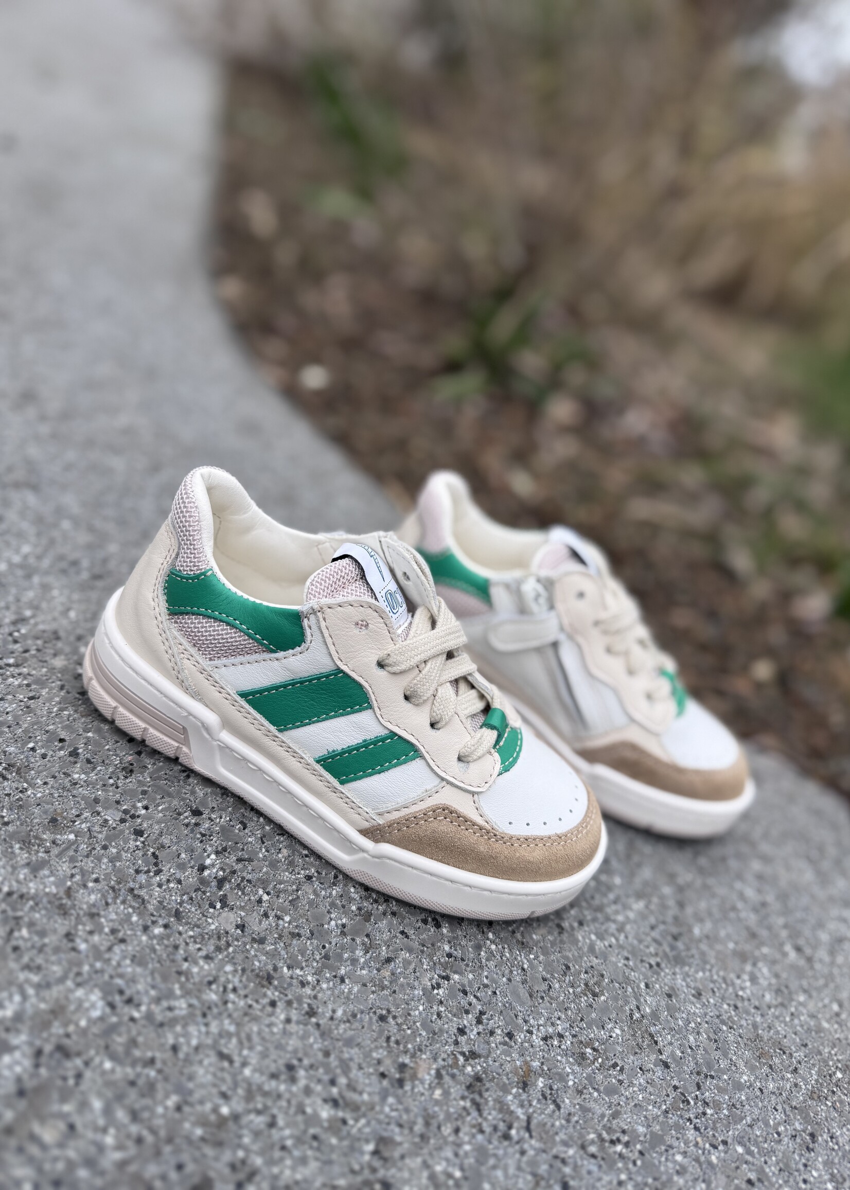 Ocra D910/6 sneaker cappuccino green