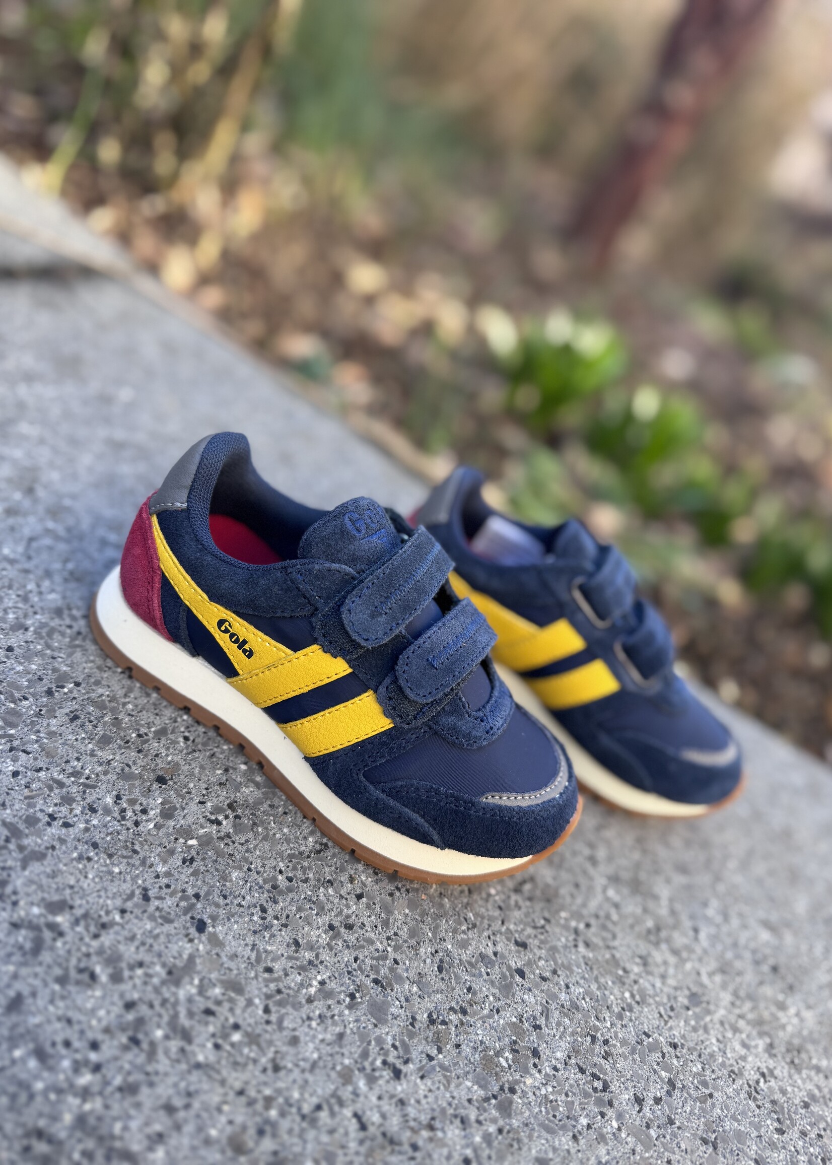 Gola Austin strap trainer navy/sun/deep red