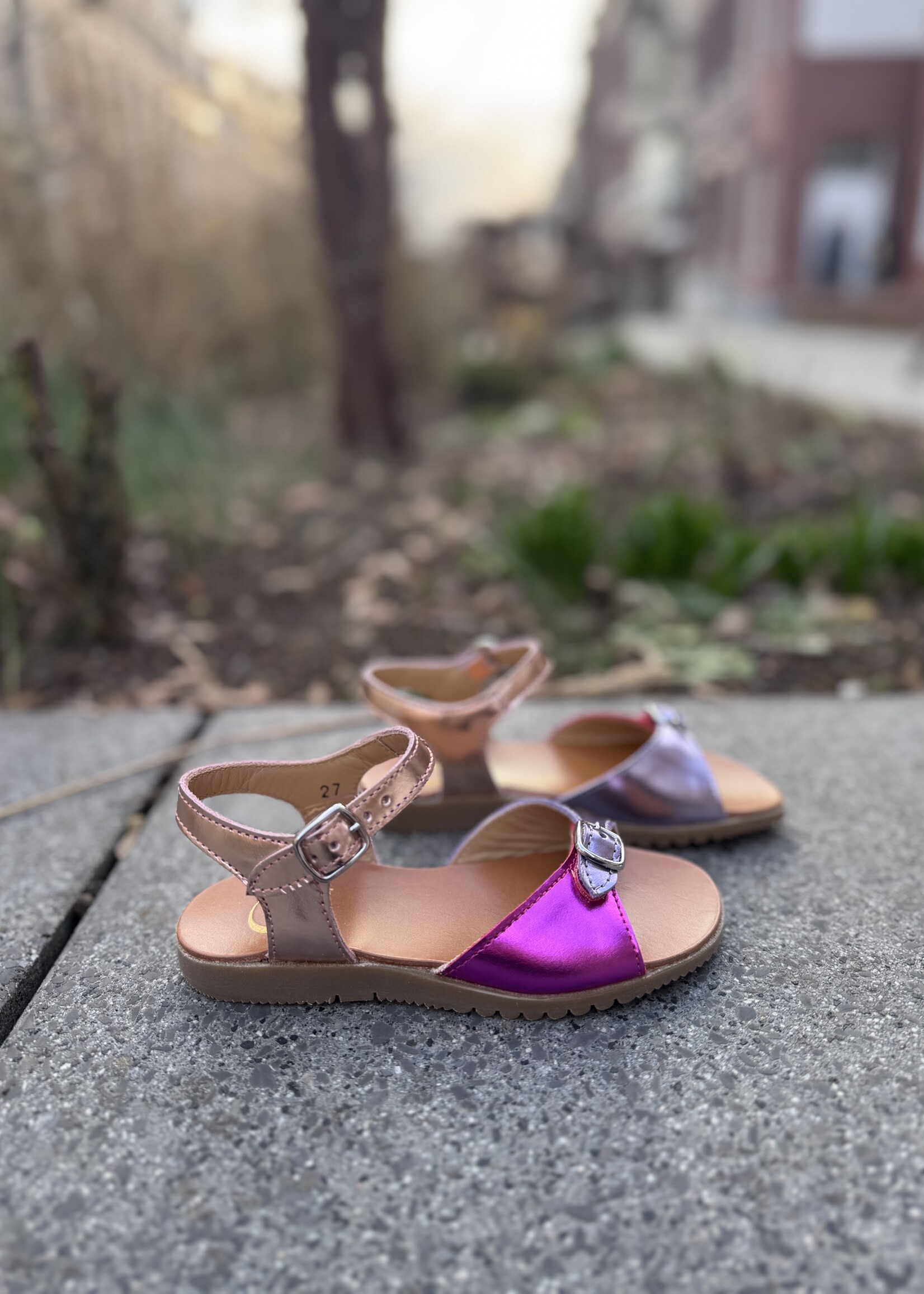 Gallucci J00455CMC sandaal fuxia lilac champagne