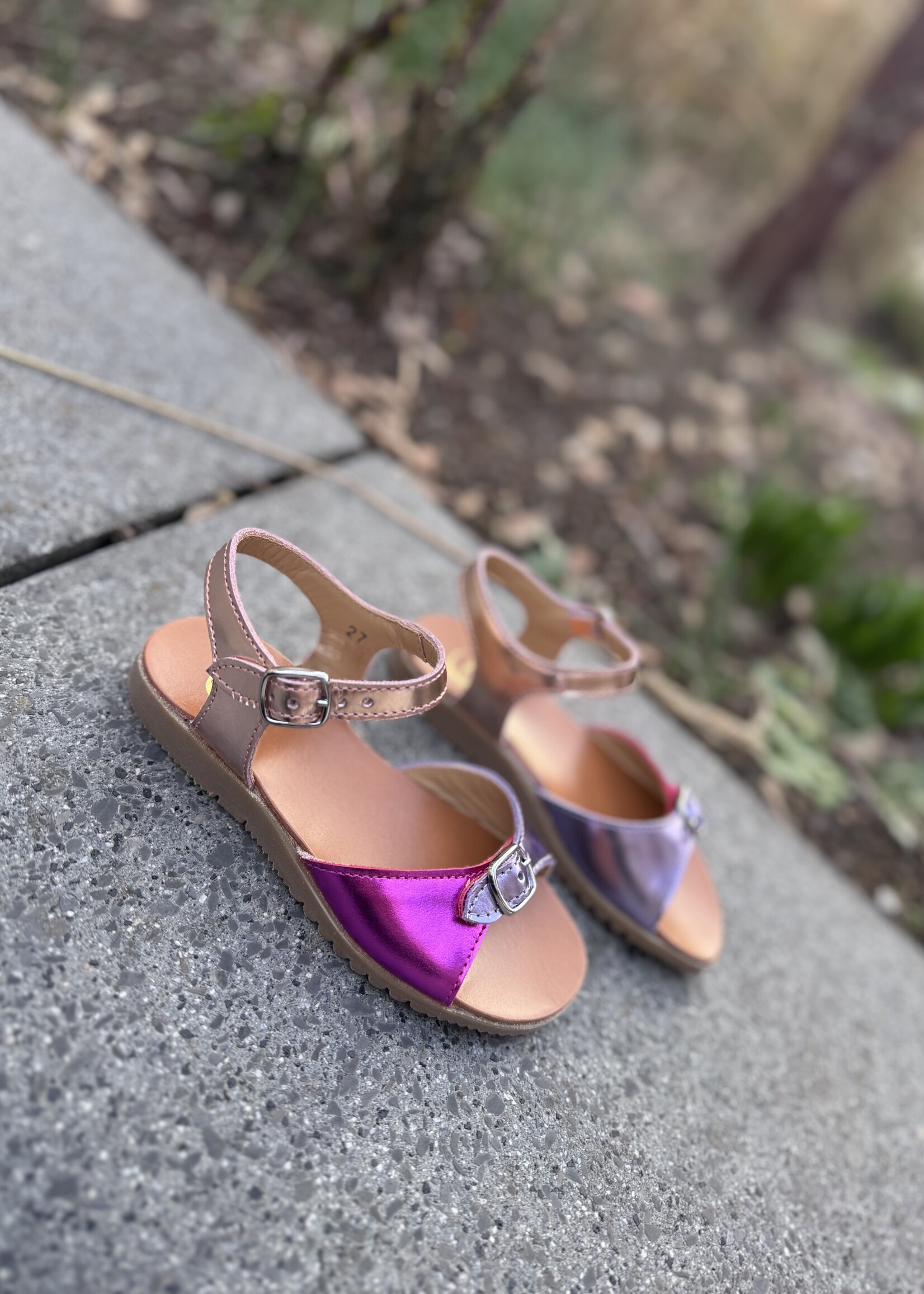 Gallucci J00455CMC sandaal fuxia lilac champagne