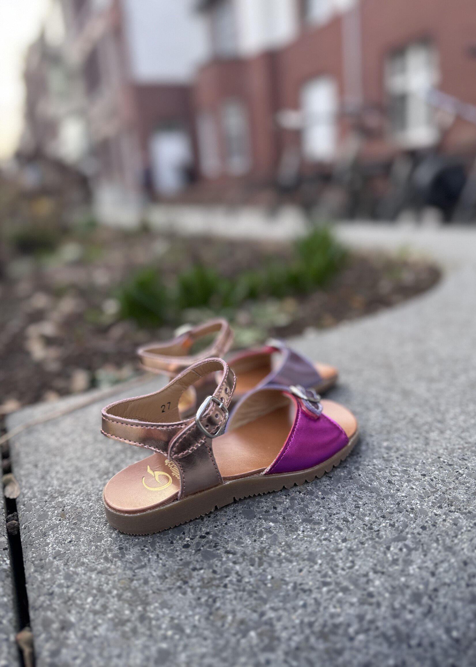 Gallucci J00455CMC sandaal fuxia lilac champagne