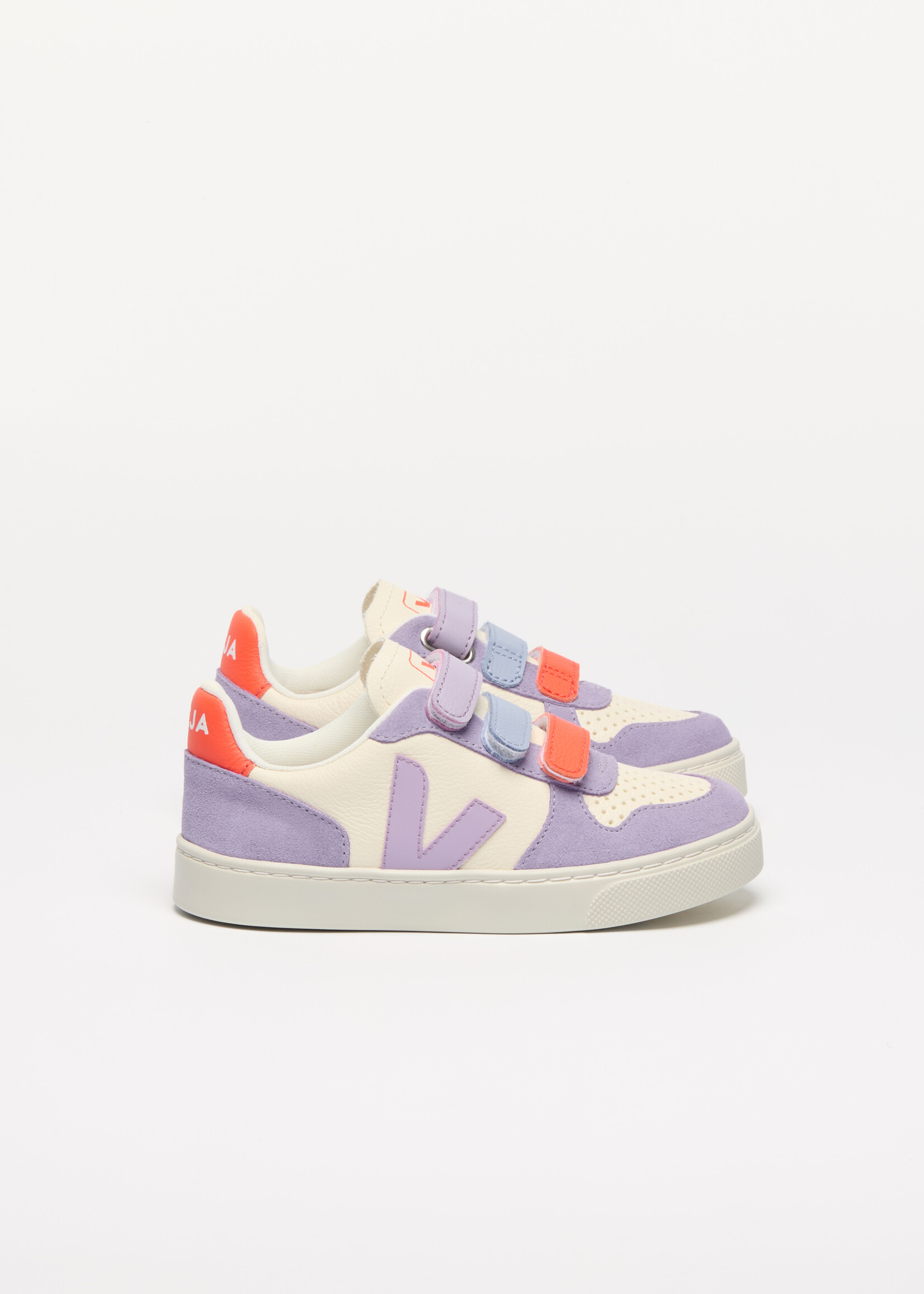 VEJA small V-10 cashew multico orchid