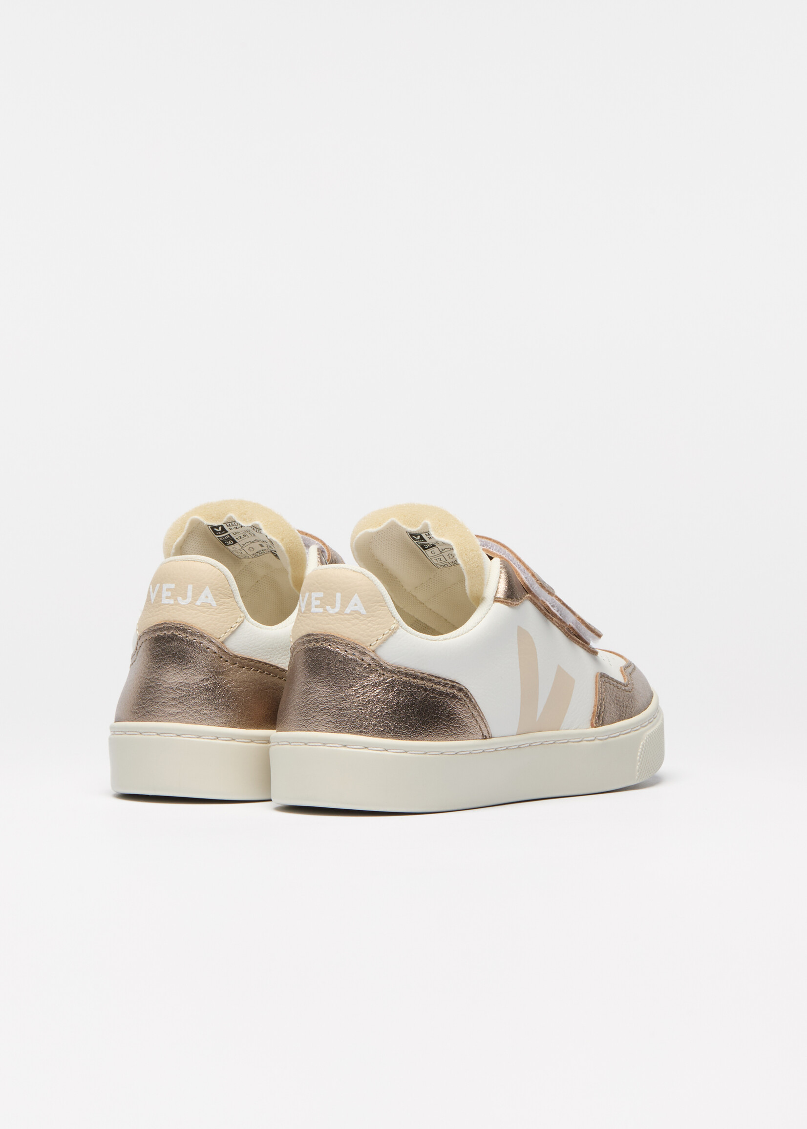 VEJA small V-90 white sable bronze
