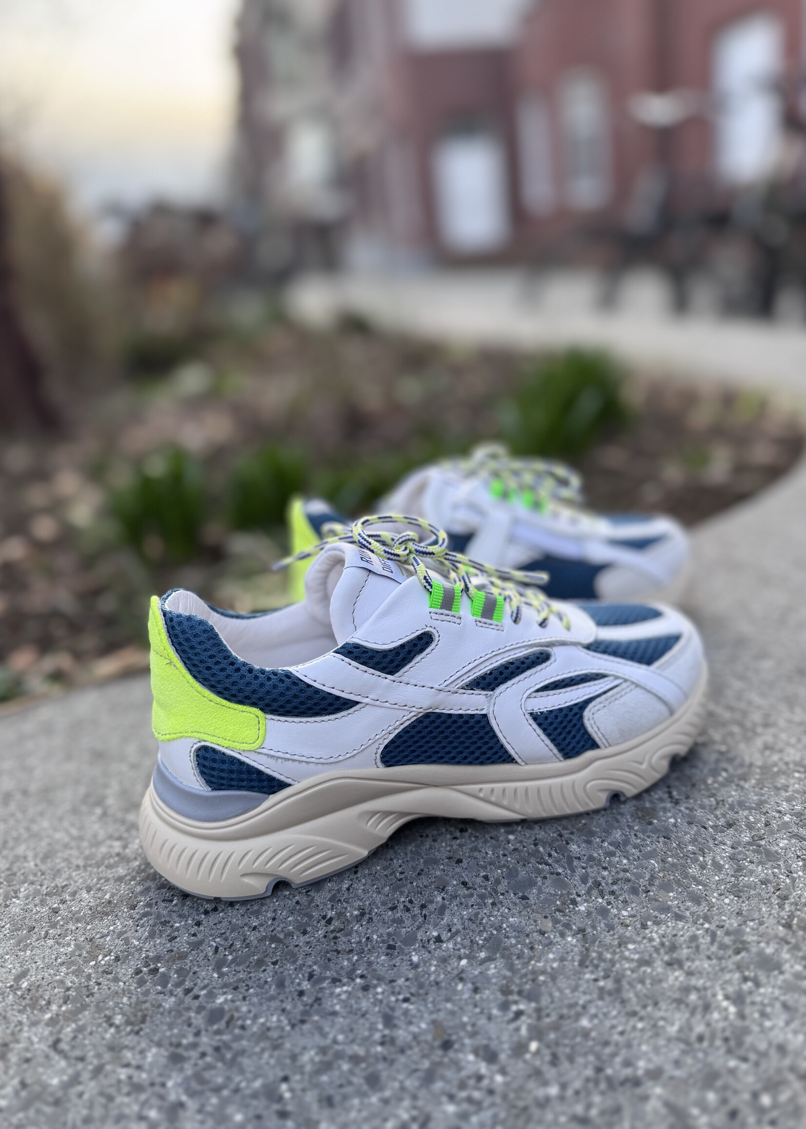 Romagnoli 8936R050 sneaker runner blauw wit