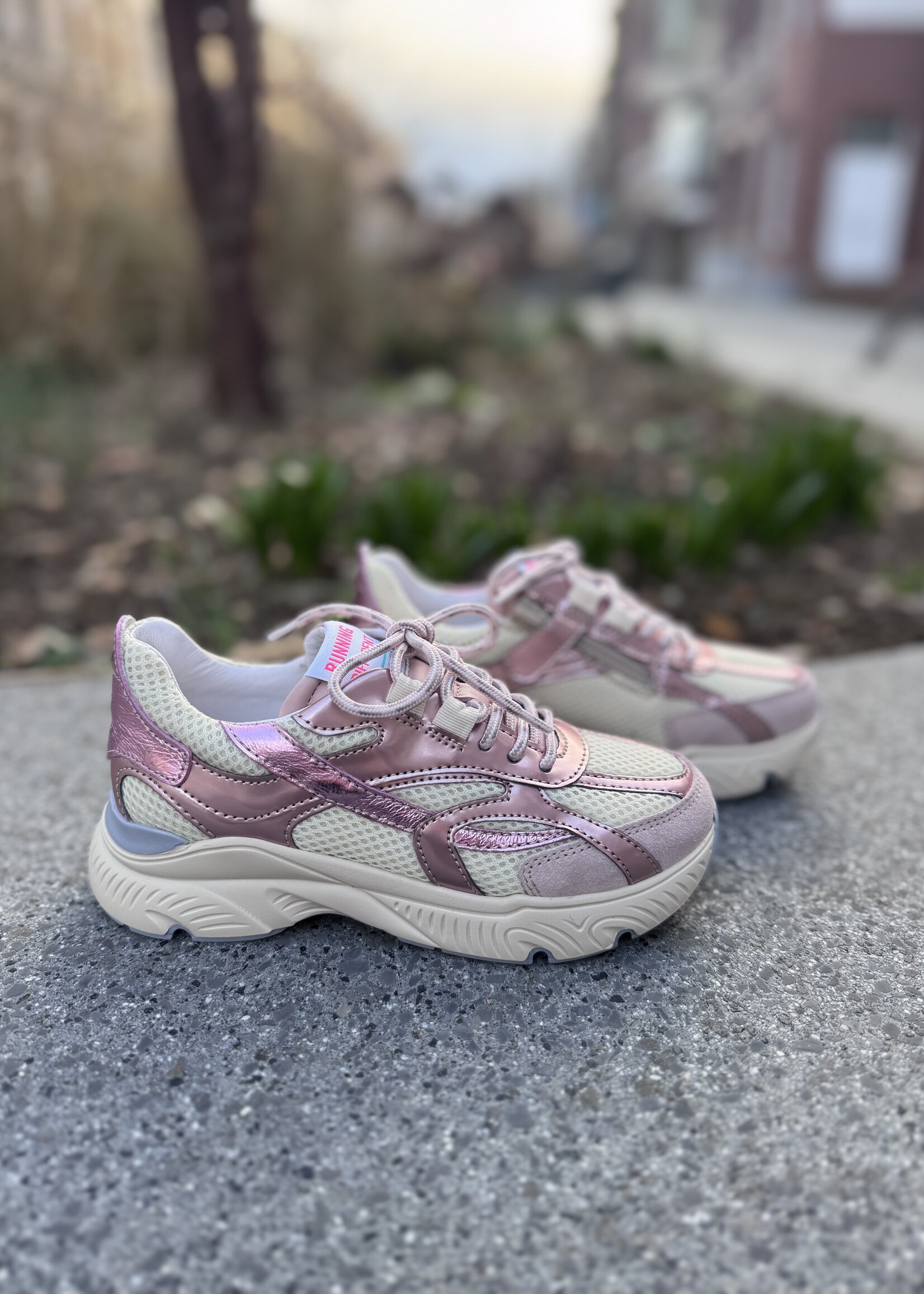 Romagnoli 8936R128 sneaker runner crema rose gold