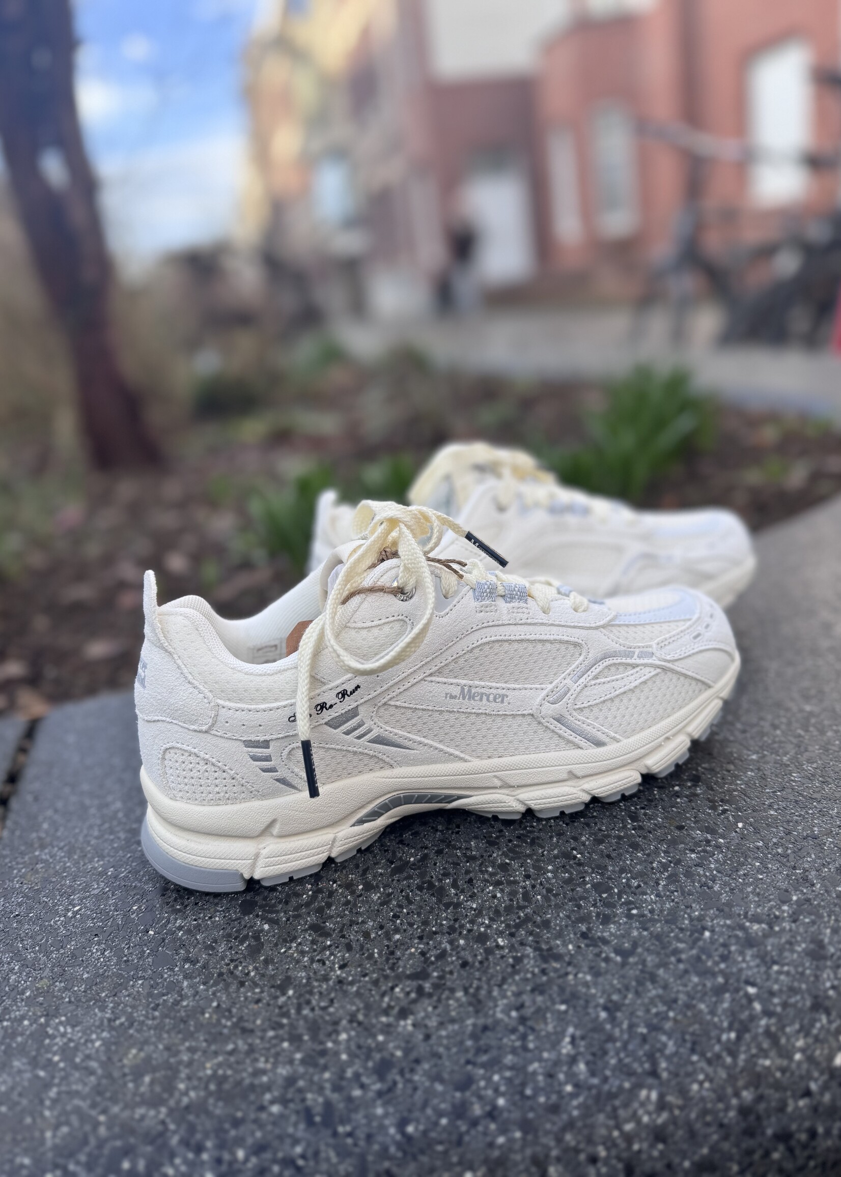 Mercer Re-Run  vintage suede off white