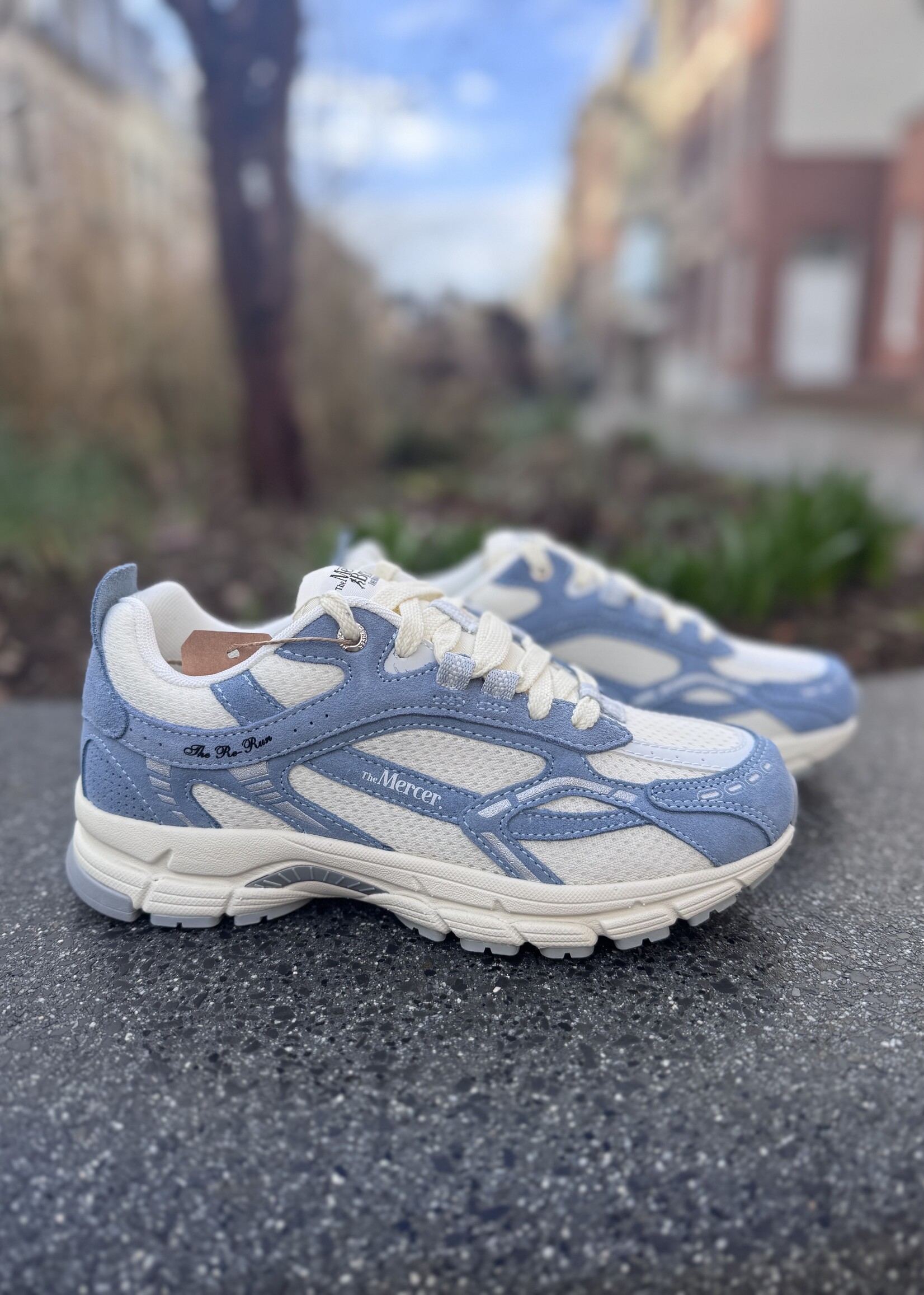 Mercer Re-Run  vintage suede Ice