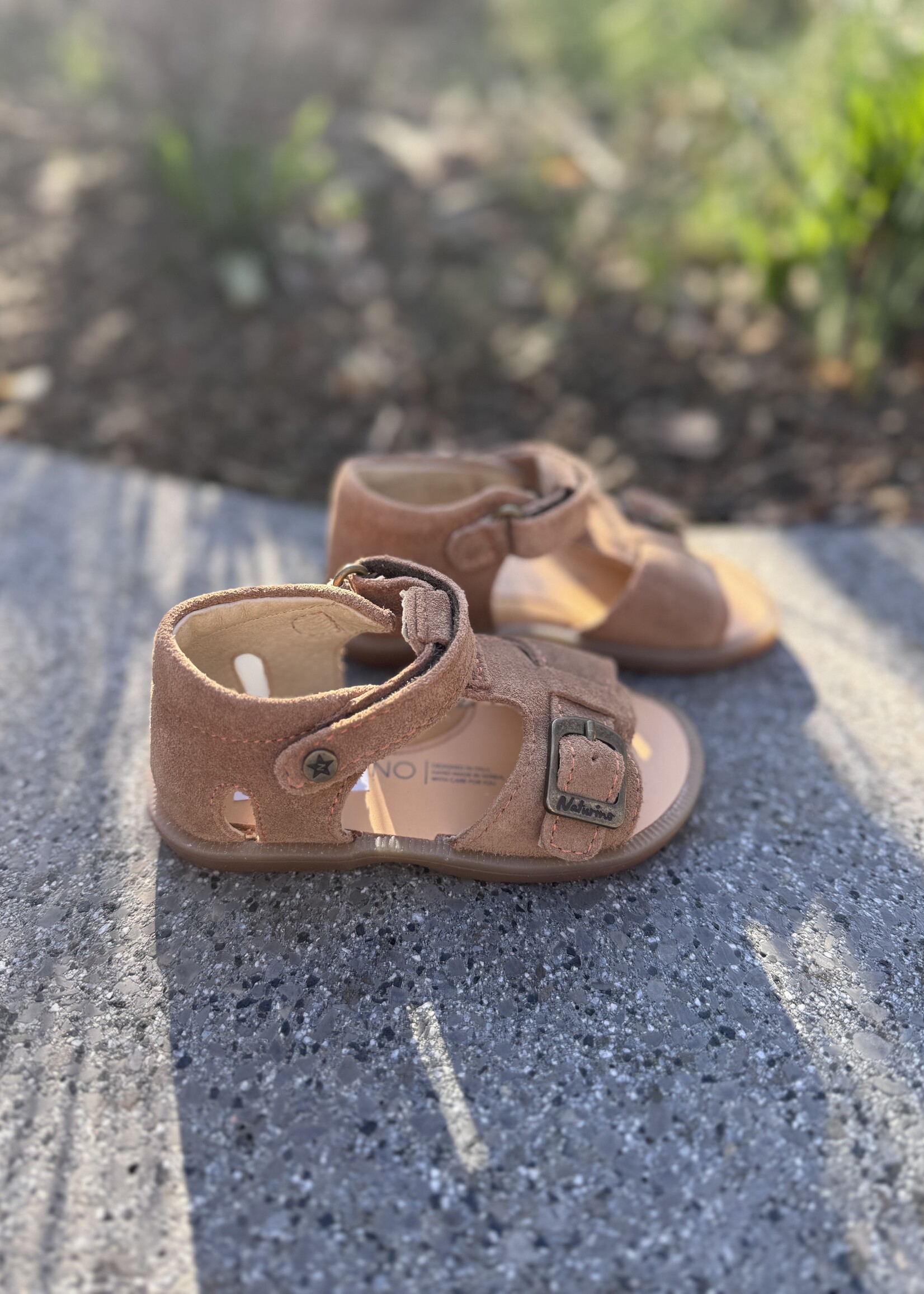 Naturino Quarzo sandaal suede brown orange