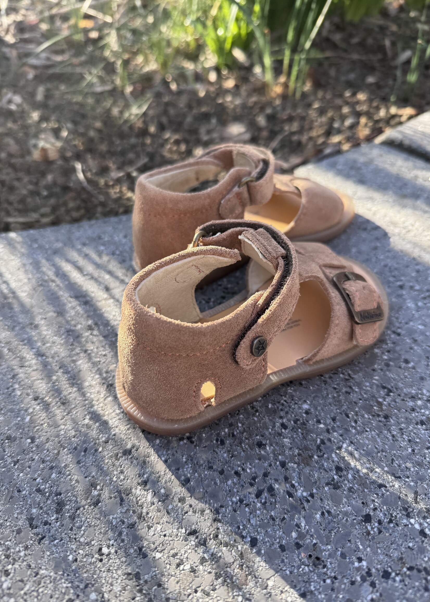 Naturino Quarzo sandaal suede brown orange