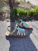 Pom d'api plagette strap laminato vert d'eau