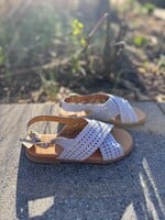 Angulus 4481-102 cross sandal perforations sky blue