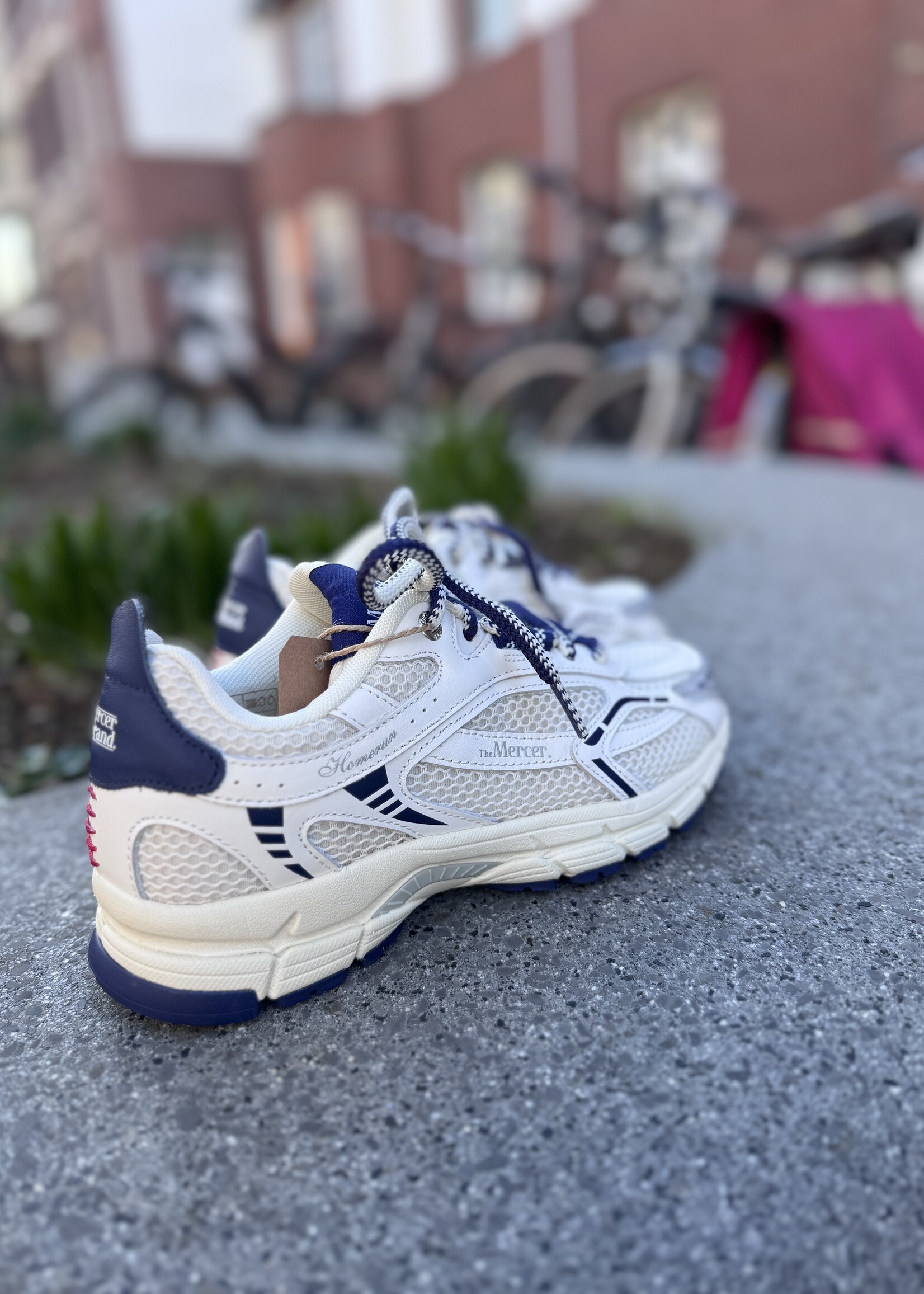 Mercer Re-Run baseball white/blue