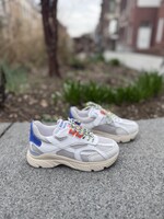 Romagnoli 8936R129 sneaker crema blauw