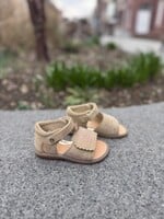 Naturino Maya embr suede cherry sand