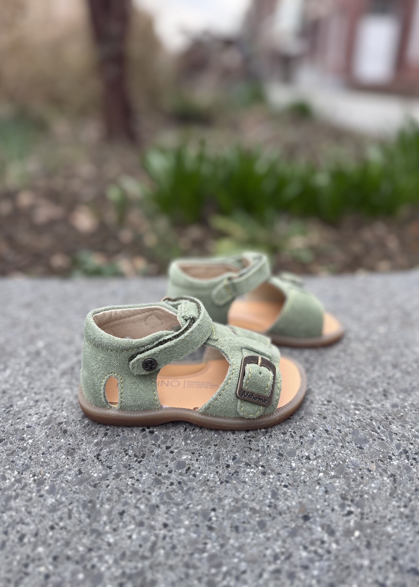 Naturino Quarzo suede leaf citrus