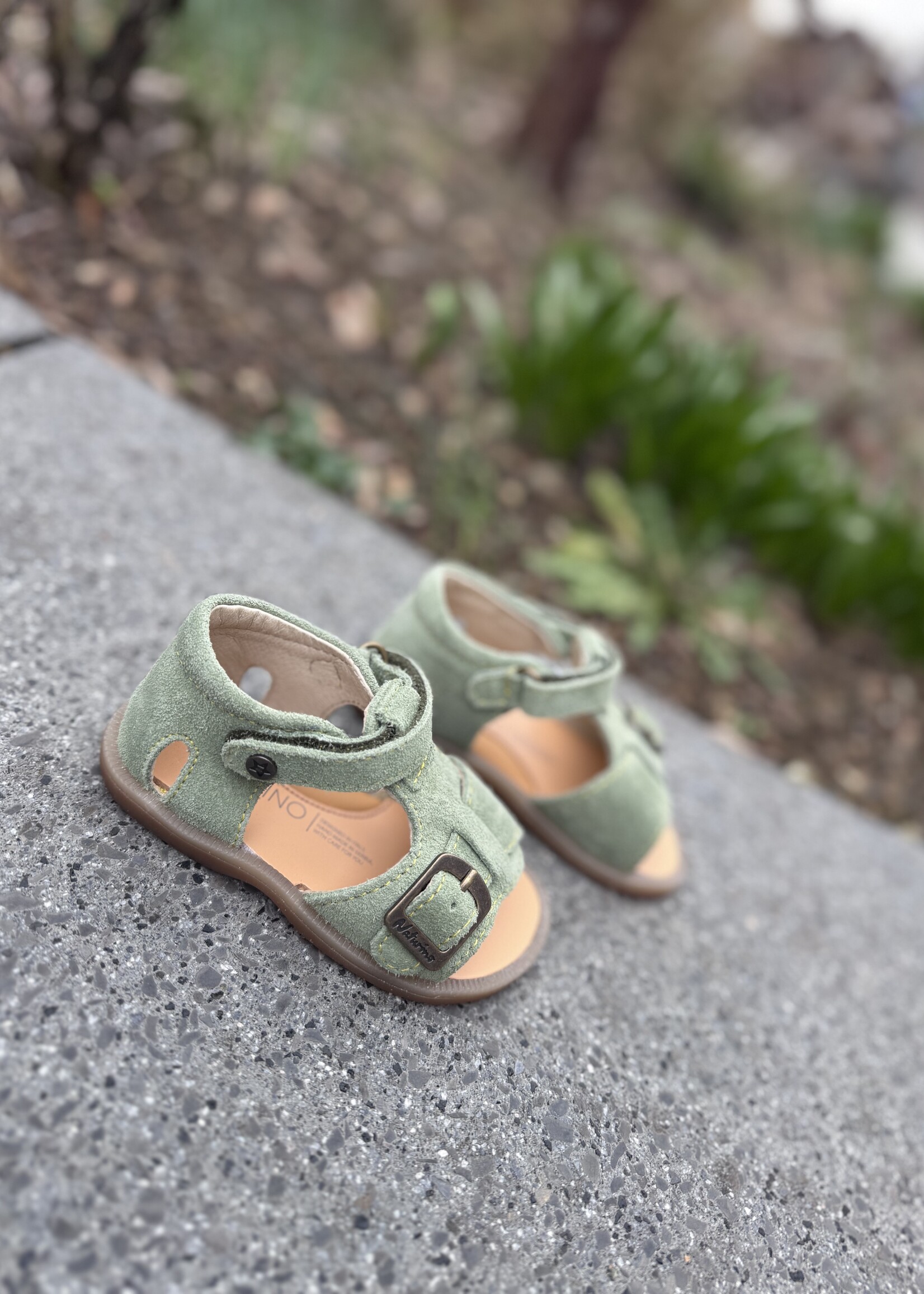 Naturino Quarzo suede leaf citrus