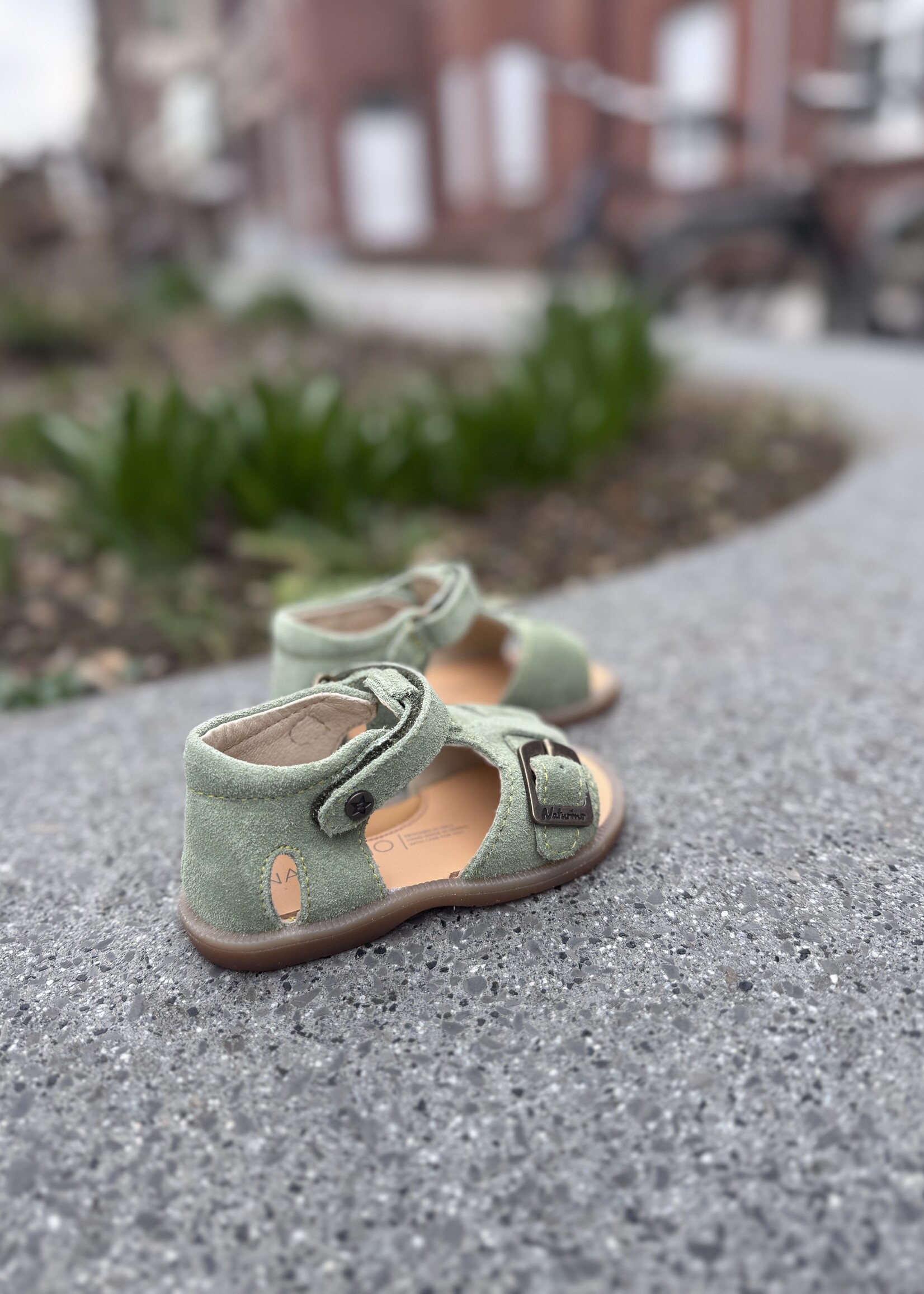 Naturino Quarzo suede leaf citrus