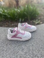 Zedo sneaker wit roze glitter