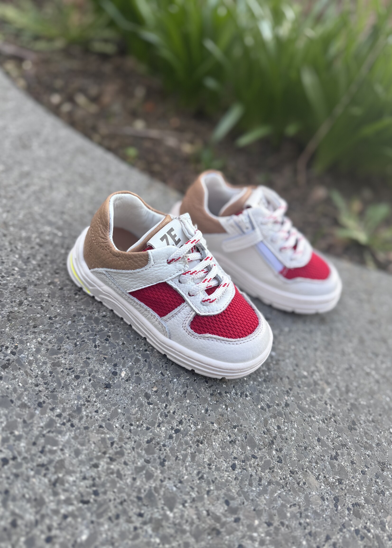 Zedo sneaker wit rood