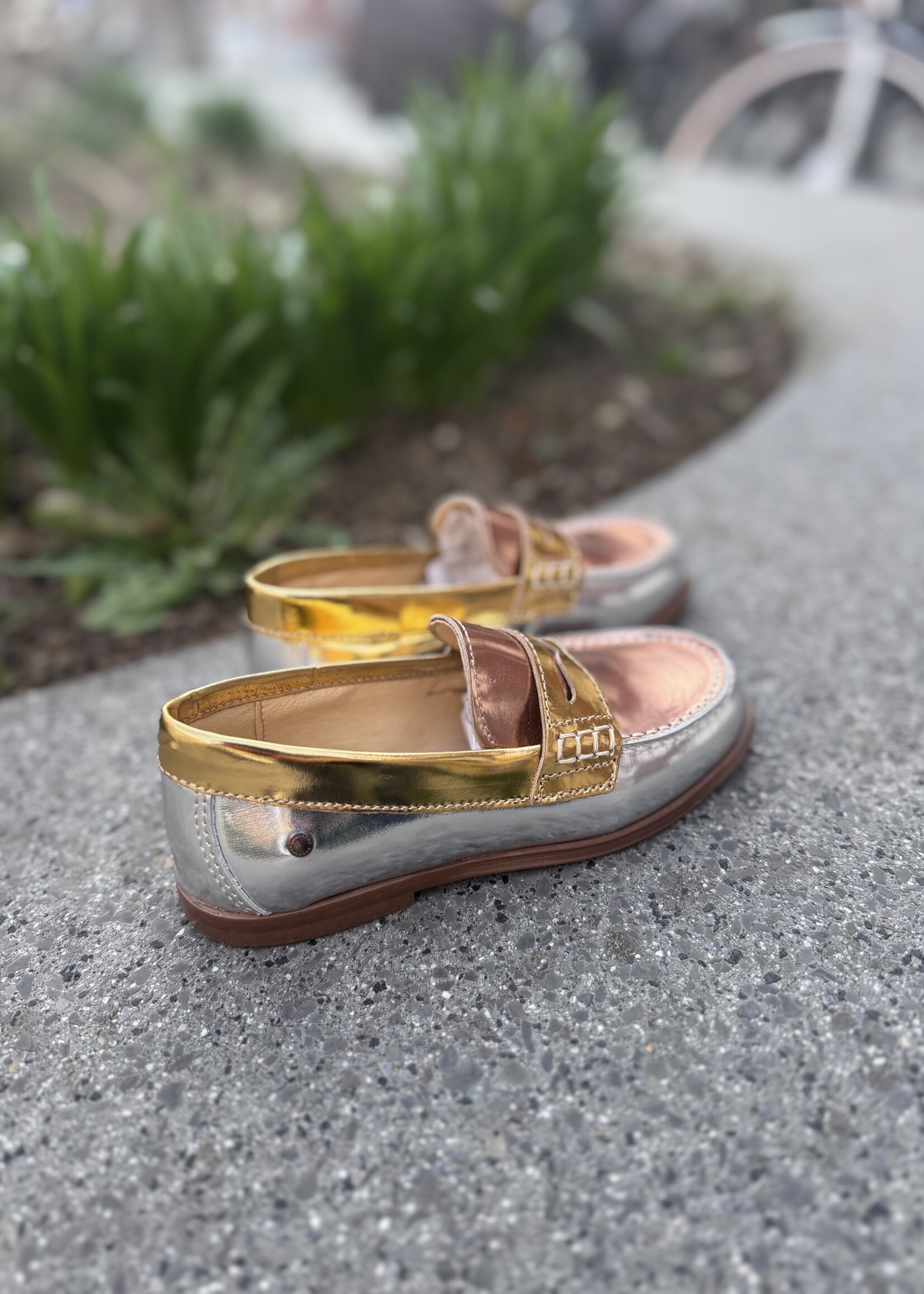 Confetti 6422-11 mocassin piel mirror plata piel mirror