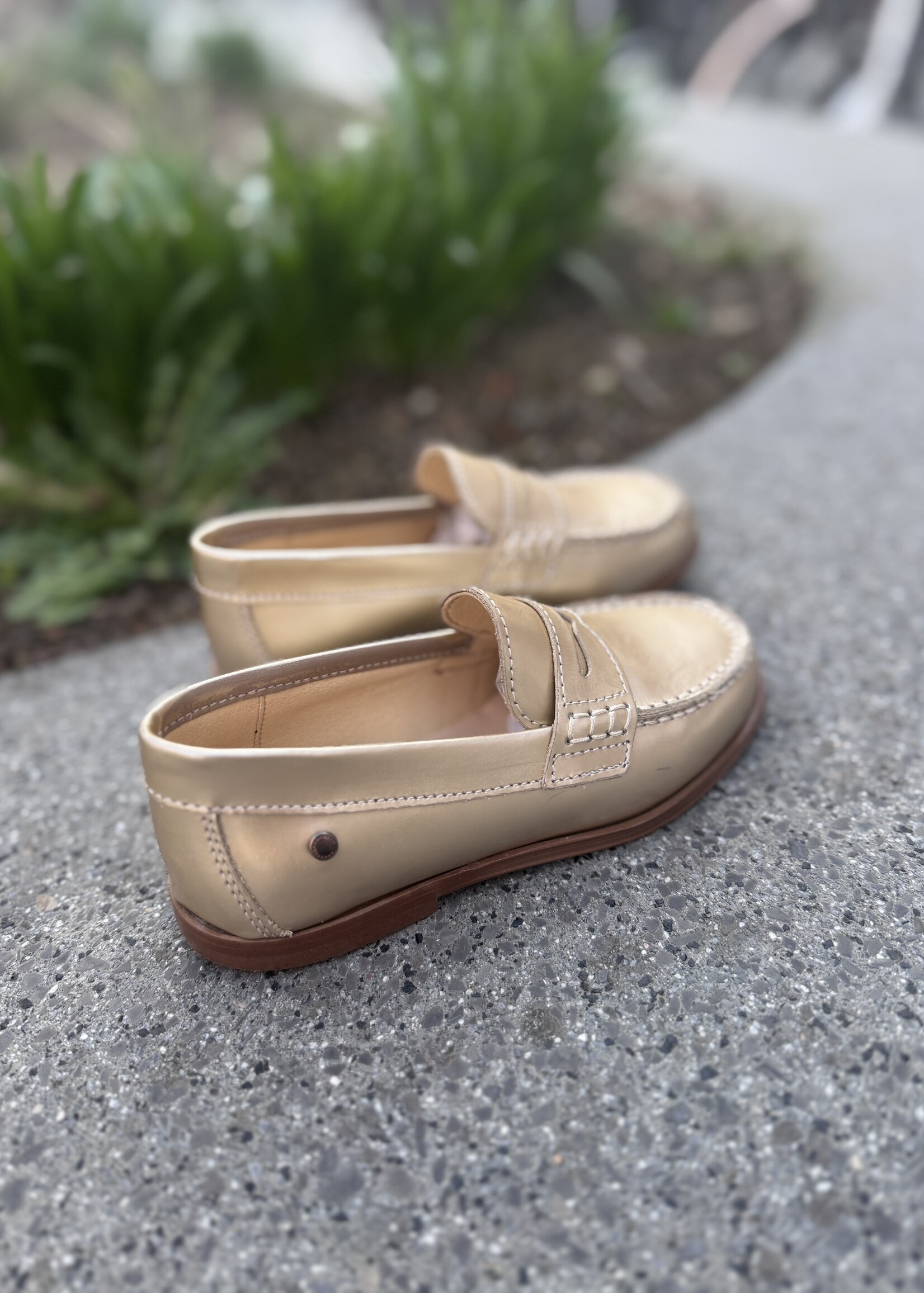 Confetti 6422-11 mocassin piel mirror crema