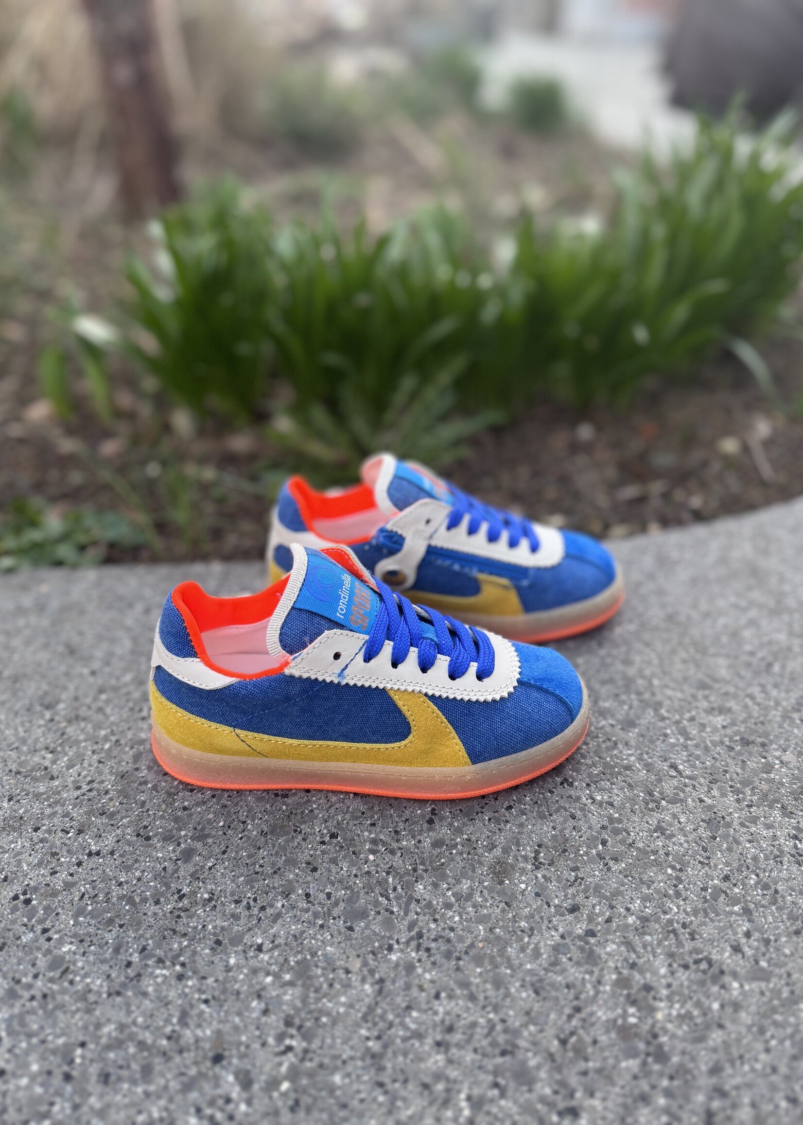 Rondinella 12268 sneaker blauw geel