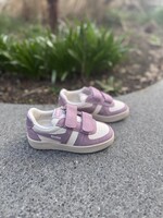 Gola hawk mirror strap trainer off white pastel pink