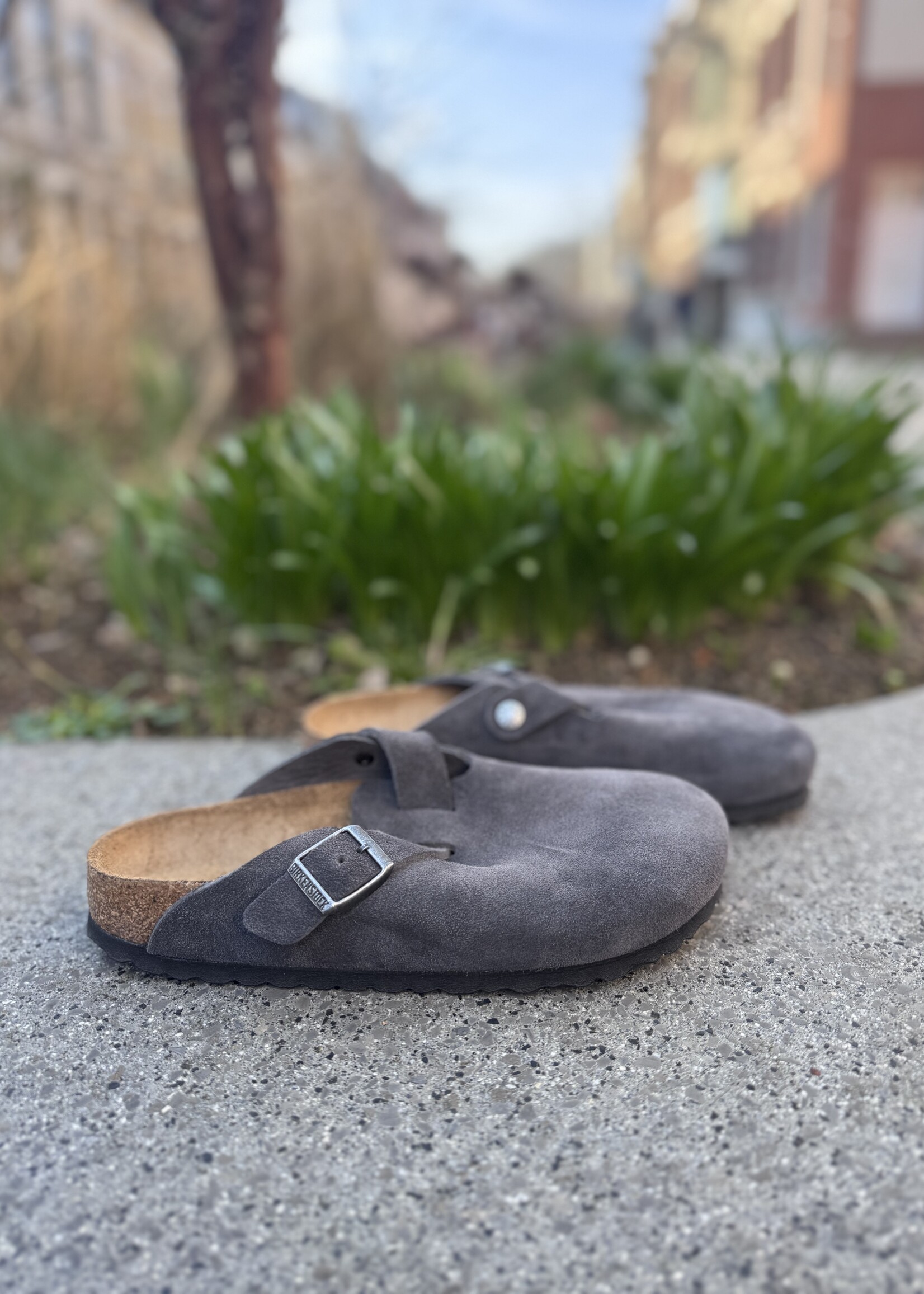 Birkenstock Boston LEVE charcoal