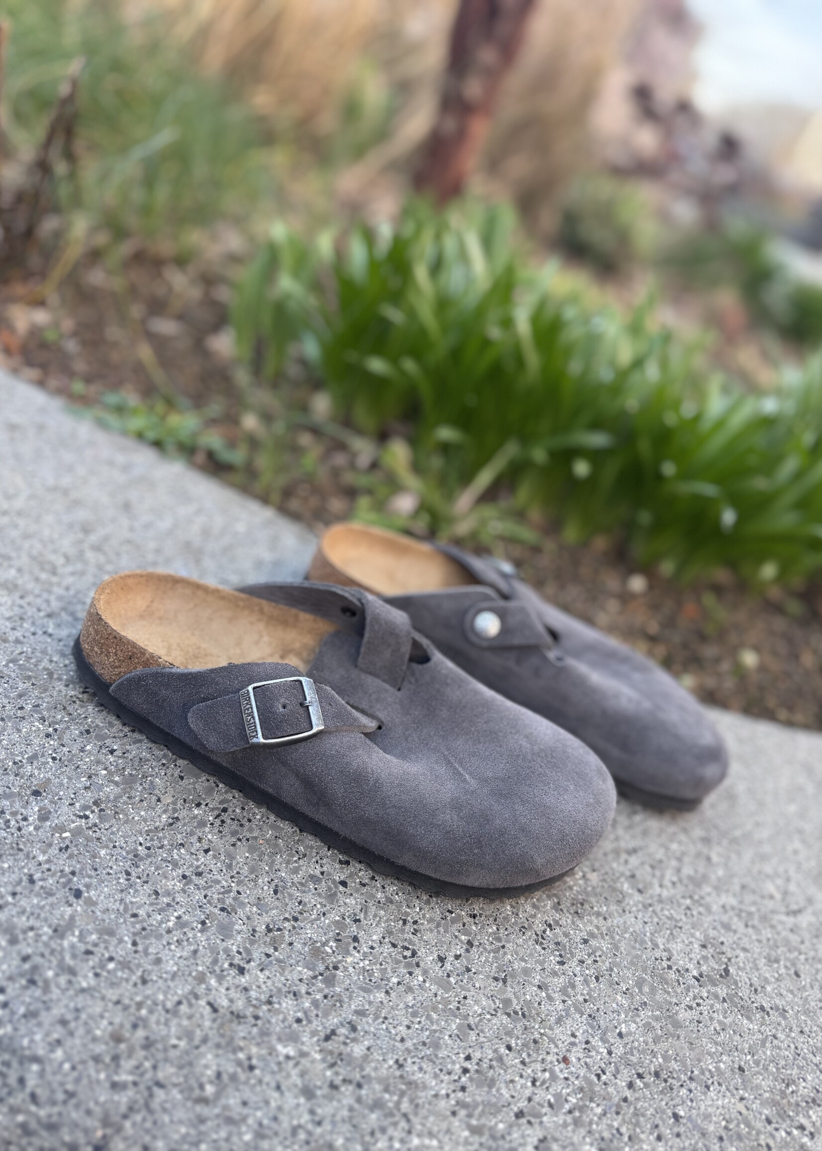 Birkenstock Boston LEVE charcoal
